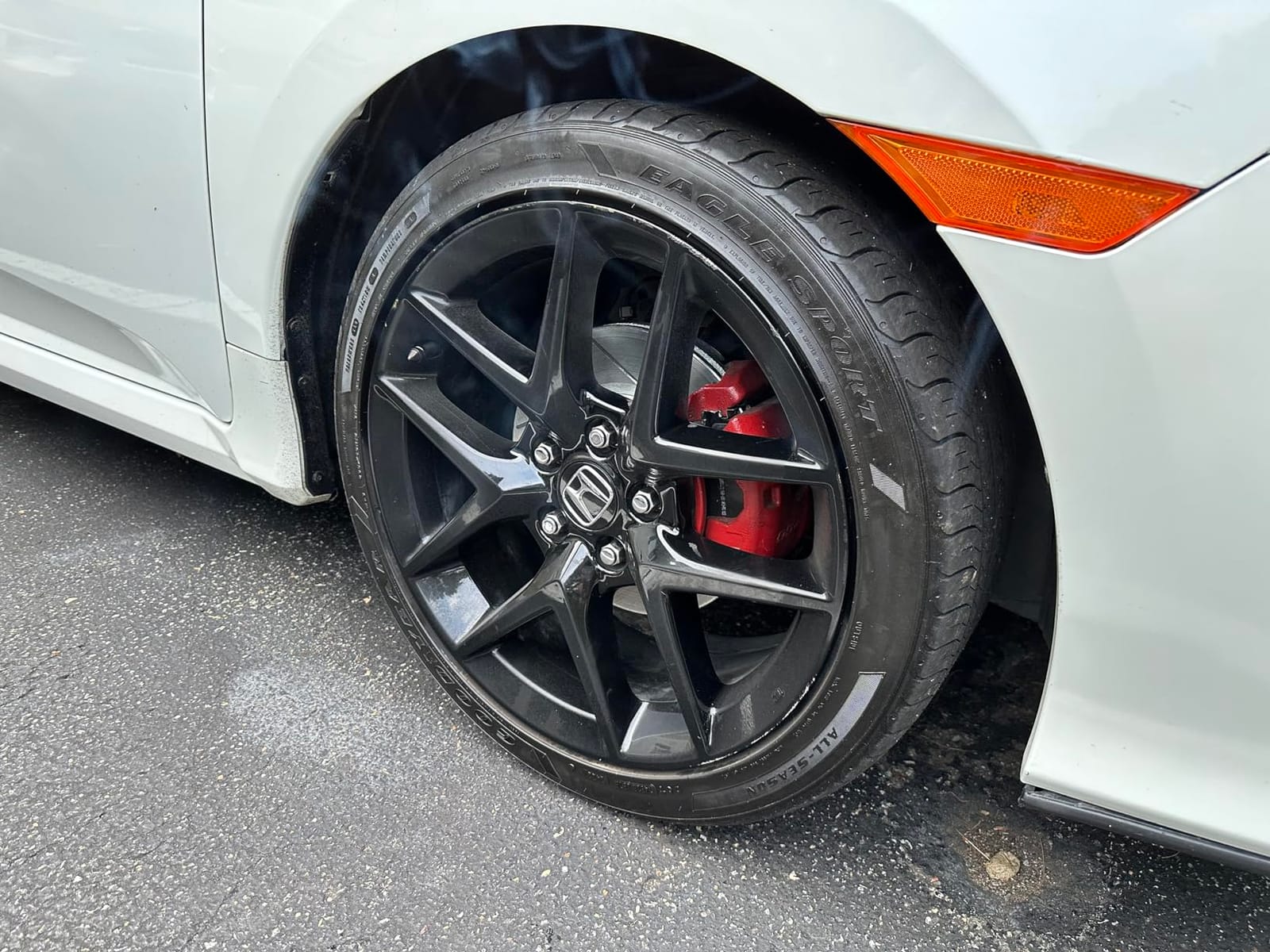PowerStop Z23 Performance Brake Pad & Rotor Kit Front & Rear K7574 | Honda Civic 2016-21 Carbon Fiber Ceramic Brake Pads + Drilled & Slotted Rotors customer photo 2