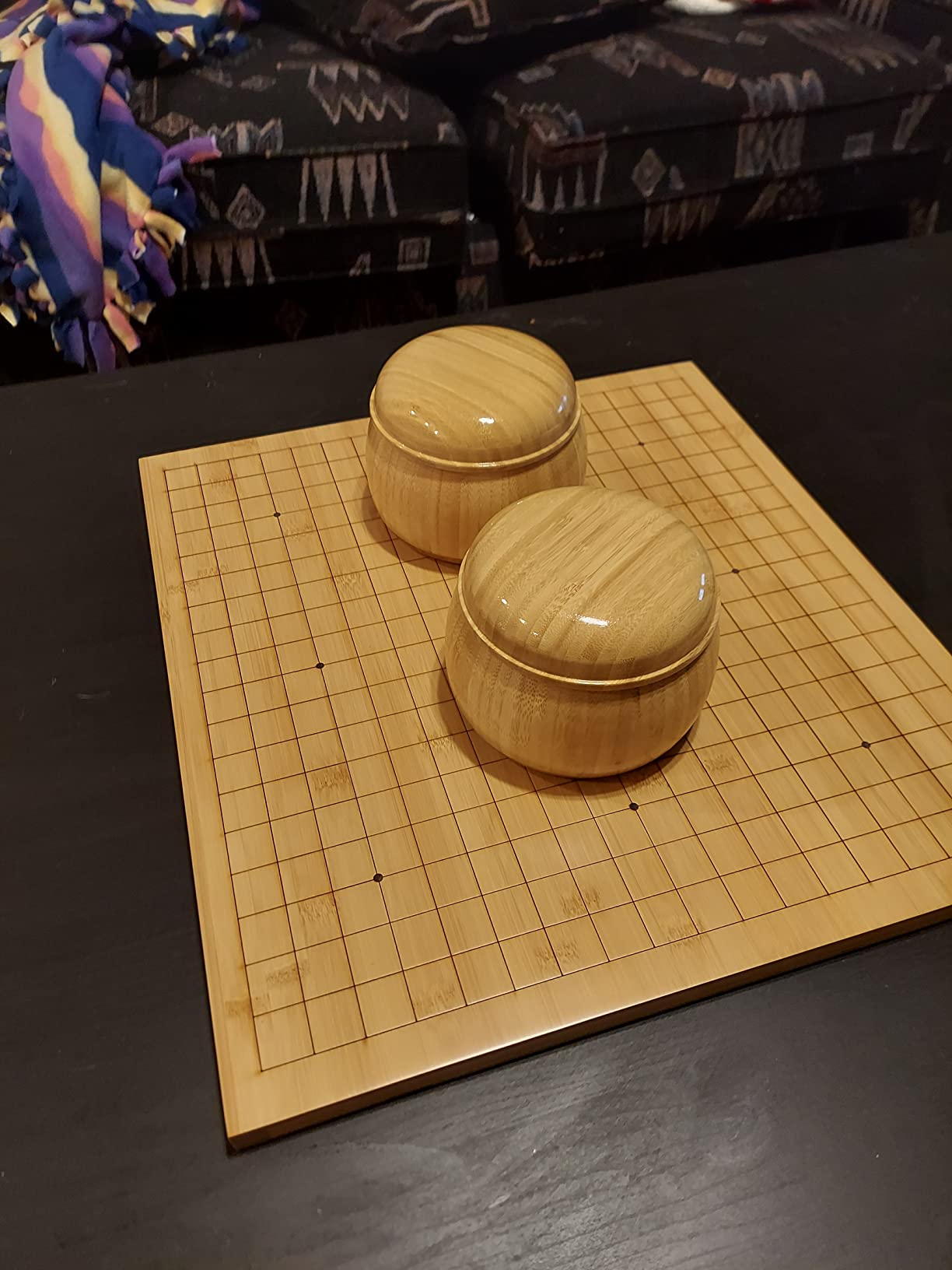 YMI Etched Bamboo Go Set with Bowls, 0.8” Board customer photo 1