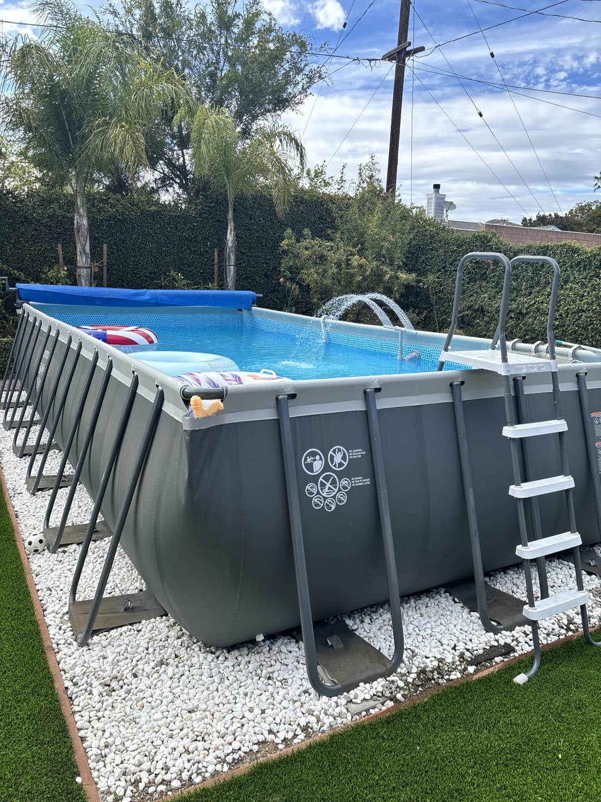 INTEX Ultra XTR 24ft x 12ft 52 in Above Ground Swimming Pool Set w/Pump | 26363EH - 2100 GPH Sand Filter Pump, Ladder, Pool Cover & Ground Cloth Included - Strong Galvanized Steel Frame customer photo 1