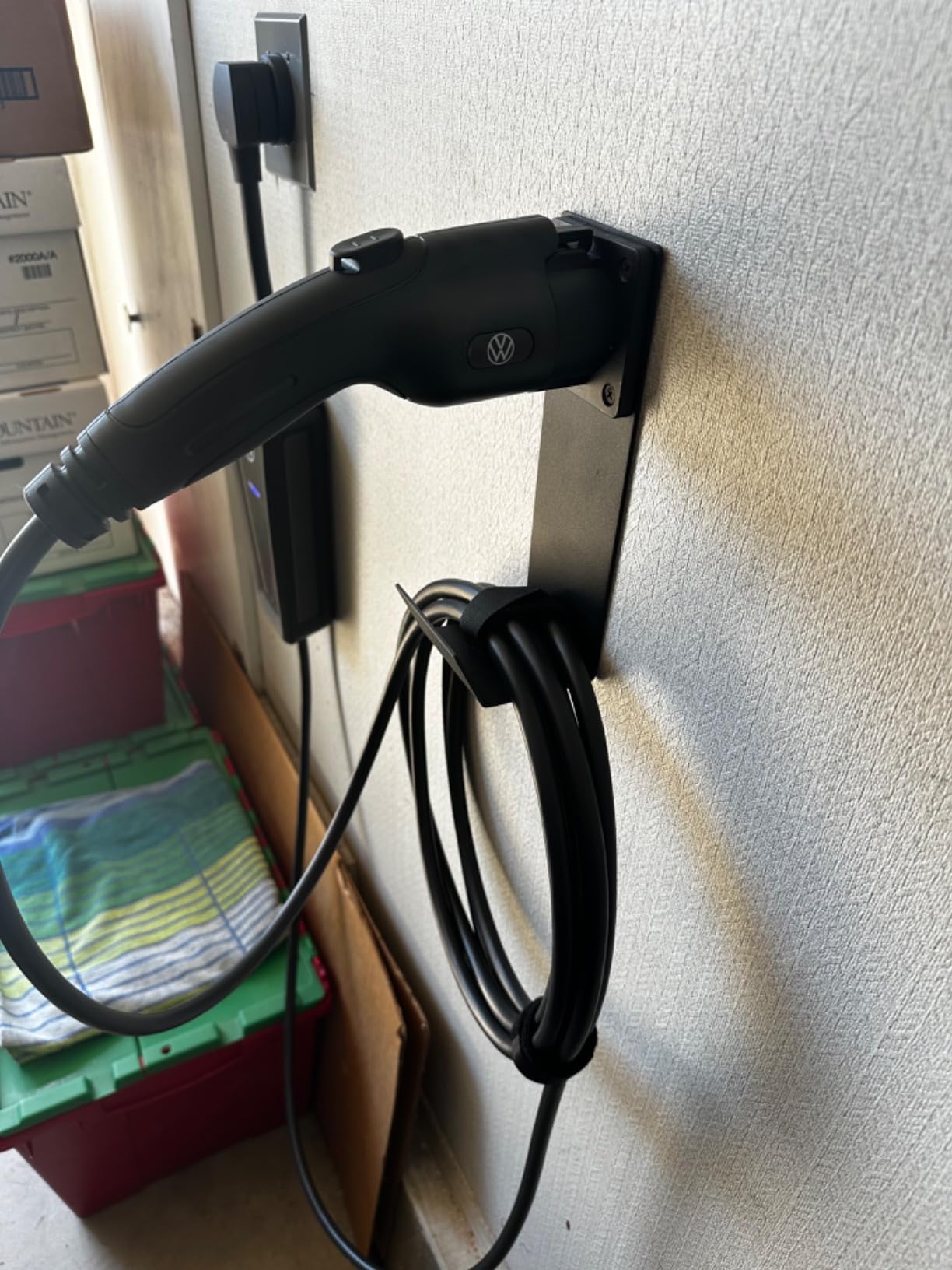 Lectron Electric Vehicle Charger Nozzle Holster Dock & J-Hook Combo for All J1772 EVs customer photo 1