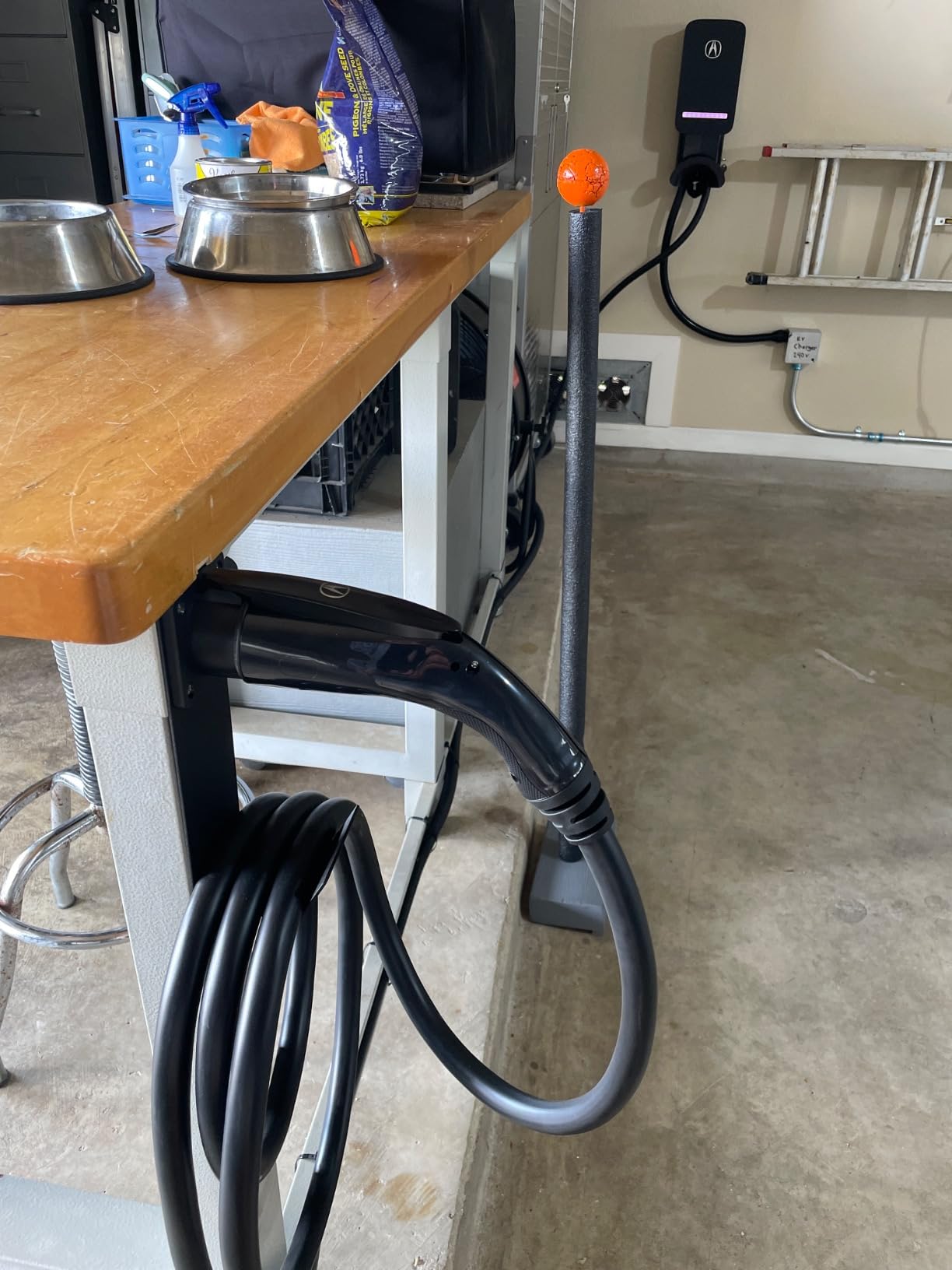 Lectron Electric Vehicle Charger Nozzle Holster Dock & J-Hook Combo for All J1772 EVs customer photo 2