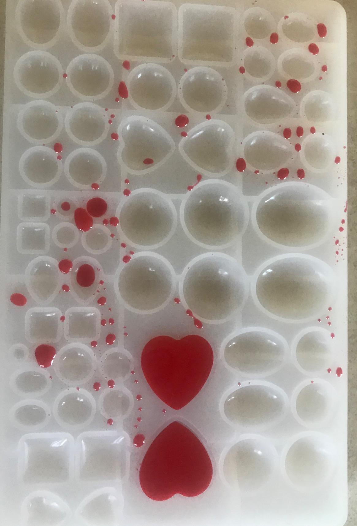 ScivoKaval Cabochon Gem Jewelry Silicone Mold Oval Teardrop Square Heart Round Shapes for Polymer Clay Crafting Resin Epoxy Pendant Earrings Making Casting DIY Craft Mold 29 Design 58 Cavity Large customer photo 1