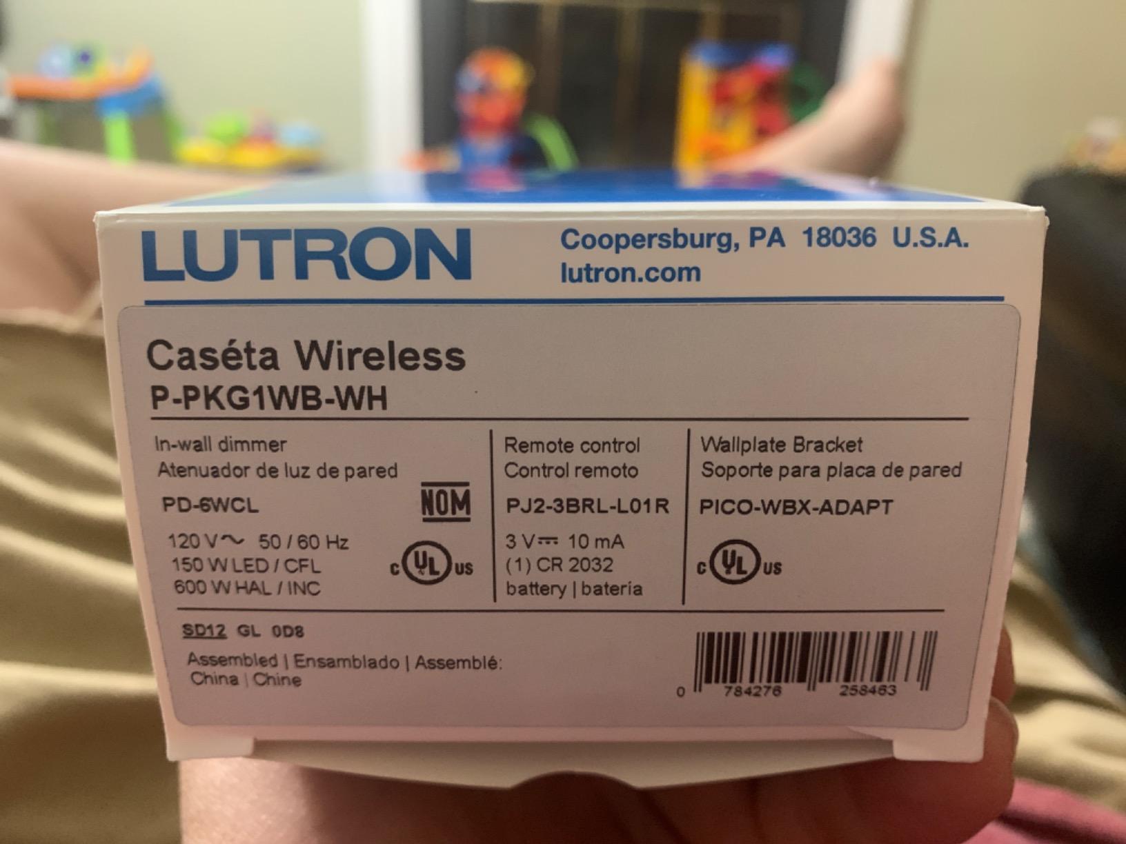 Lutron Caseta 3-Way Smart Dimmer Kit; LED Dimmer, Wireless Remote & Bracket customer photo 1