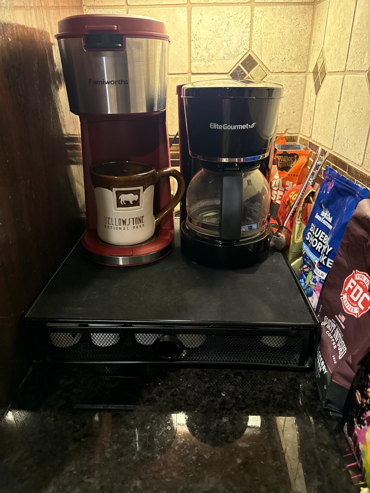 Elite Gourmet EHC-5055 Automatic 5-Cup Brew & Drip Coffee Maker with Pause N Serve Reusable Filter customer photo 1