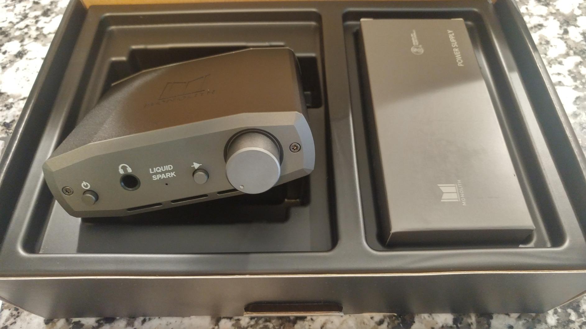 Monolith 133304 Liquid Spark Headphone Amplifier - by Alex Cavalli with RCA Input, Single 1/4 Output 1.3Watt@50R, 108Db customer photo 2