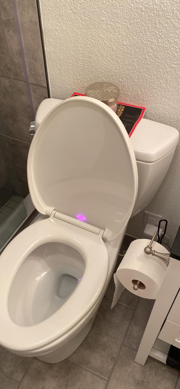 KOHLER 10349-0 PureWarmth Heated Elongated Toilet Seat, Soft Close Toilet Seat, Quiet-Close, Slow Close, Night Light, White customer photo 2