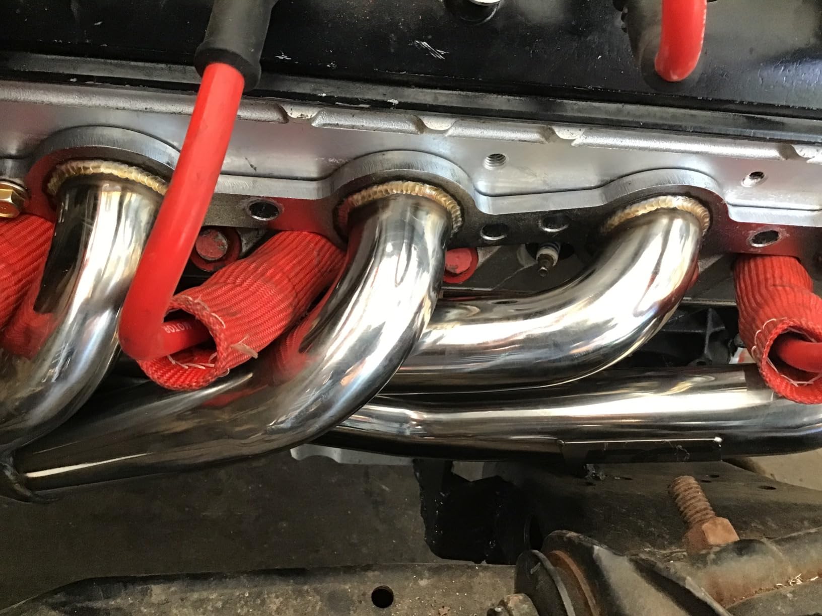 POWERGO MOTORSPORT 1100003630 Exhaust Headers 1-5/8 x 2-1/2 in. 304 Stainless Steel for LS Swap (LS1/LS2/LS6/LS7) for C10 C1500 Suburban Blazer Camaro Firebird Chevelle El Camino Caprice Impala Nova customer photo 2