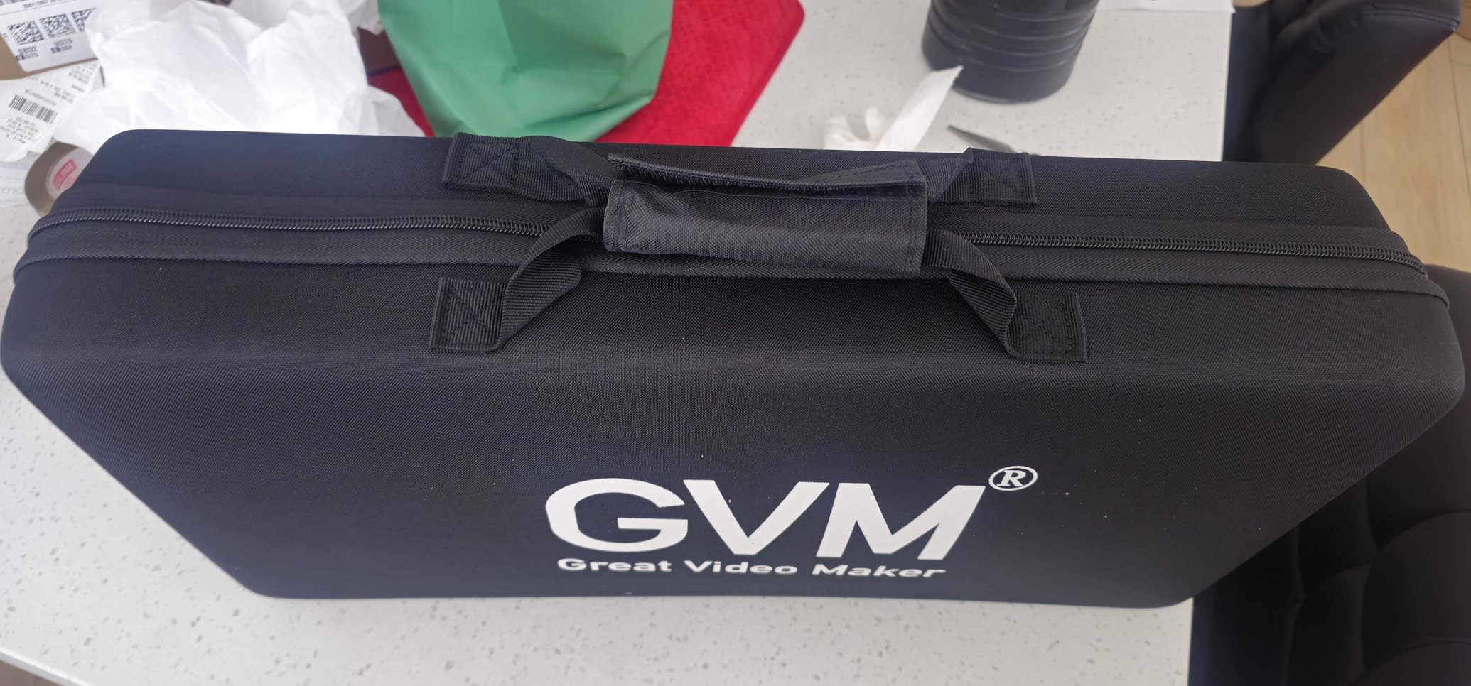 GVM 2 Pack LED Video Lighting Kits with APP Control, Bi-Color Variable 2300K~6800K with Digital Display Brightness of 10~100% for Video Photography, CRI97+ TLCI97 Led Video Light Panel +Barndoor customer photo 2