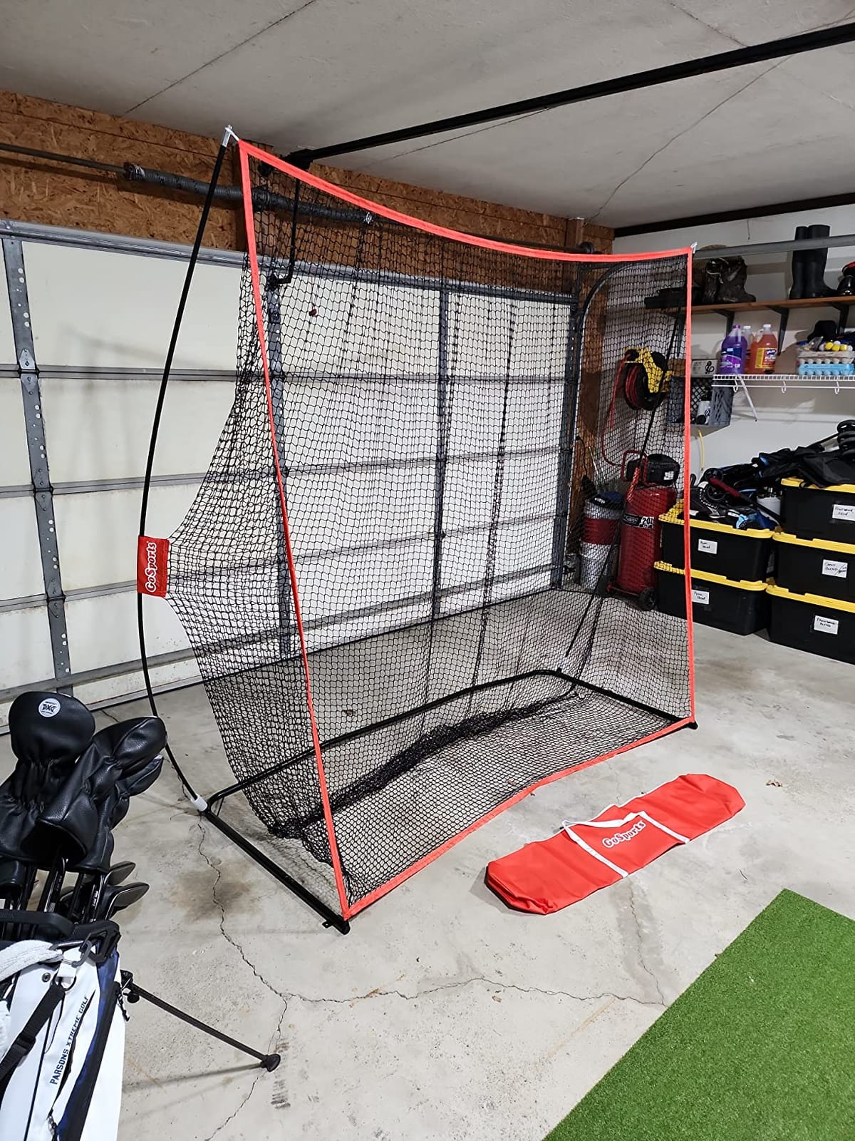 GoSports Golf Practice Hitting Net - Choose Between Huge 10 x 7 ft or 7 x 7 ft Nets - Personal Driving Range for Indoor or Outdoor Use - Designed by Golfers for Golfers customer photo 2