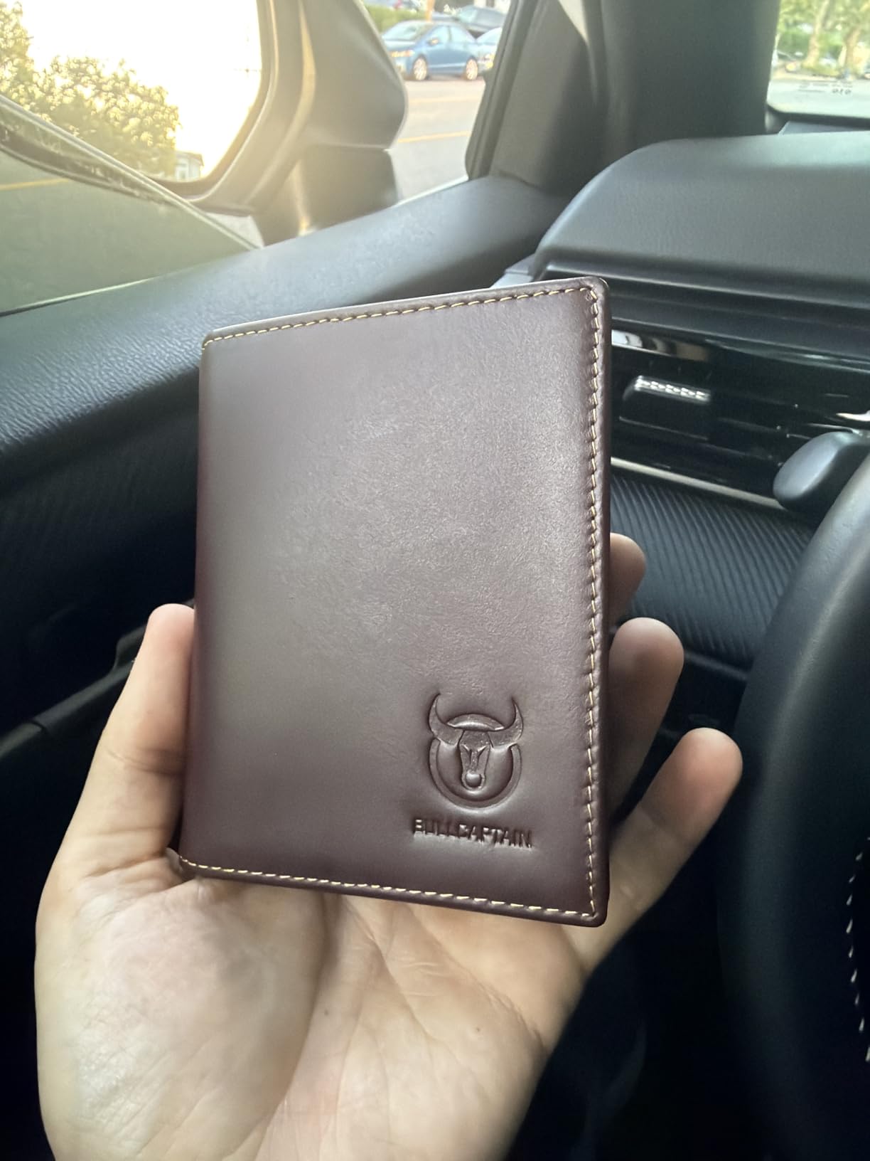 BULLCAPTAIN Large Capacity Genuine Leather Wallet for Men QB-027 customer photo 1
