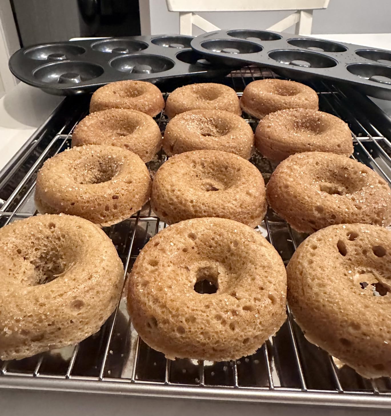 Bellemain Nonstick Donut Pan for Baking, 6-Cavity Stainless Steel - 2 pack | premium steel, donut or bagel pan customer photo 2