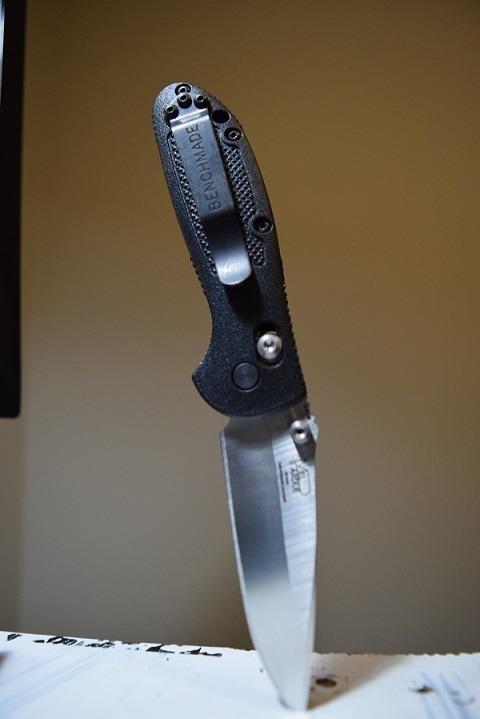Benchmade Mini Griptilian Knife Drop-Point Blade Made EDC Manual Finish 556 Handle customer photo 1