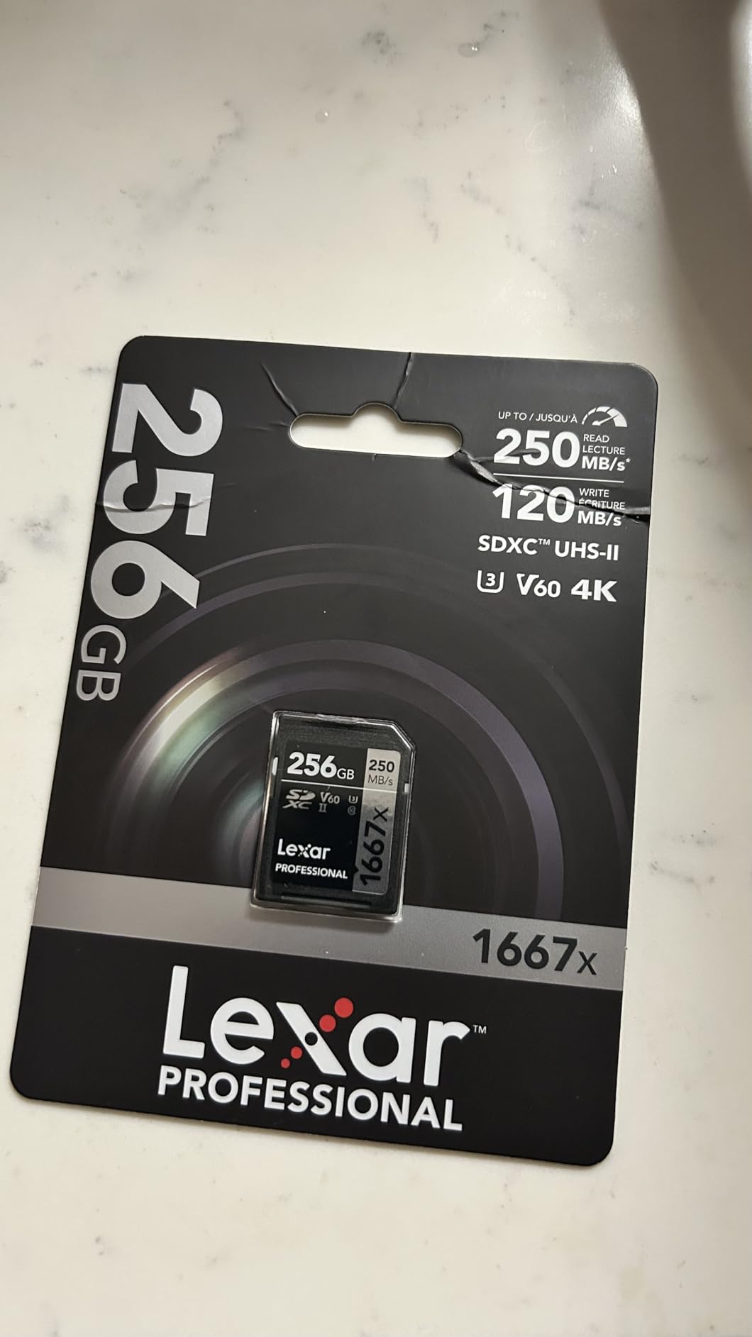 Lexar 128GB Professional 1667x SD Card, UHS-II, C10, U3, V60, 4K, Up To 250MB/s Read SDXC Memory Card customer photo 2