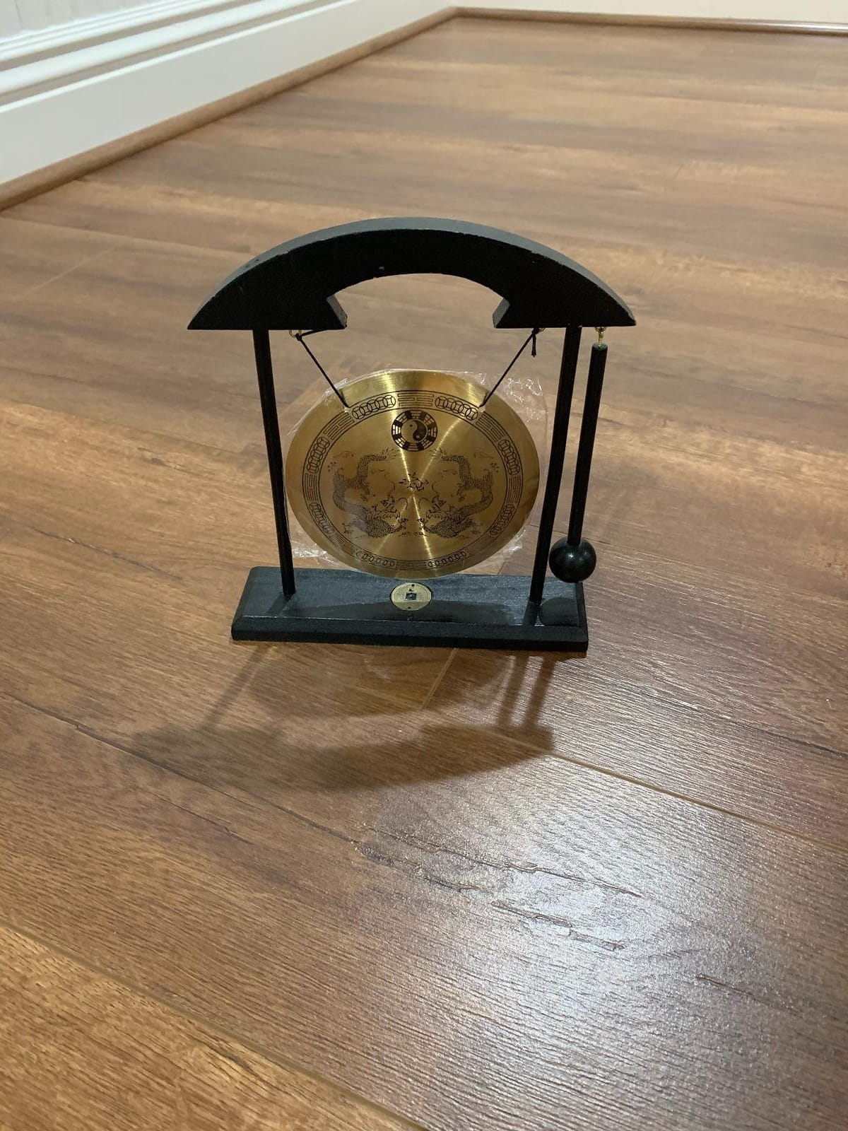 Zen Art Tabletop Brass Gong Dragon Taiji Symbols Feng Shui Meditation Decor customer photo 1