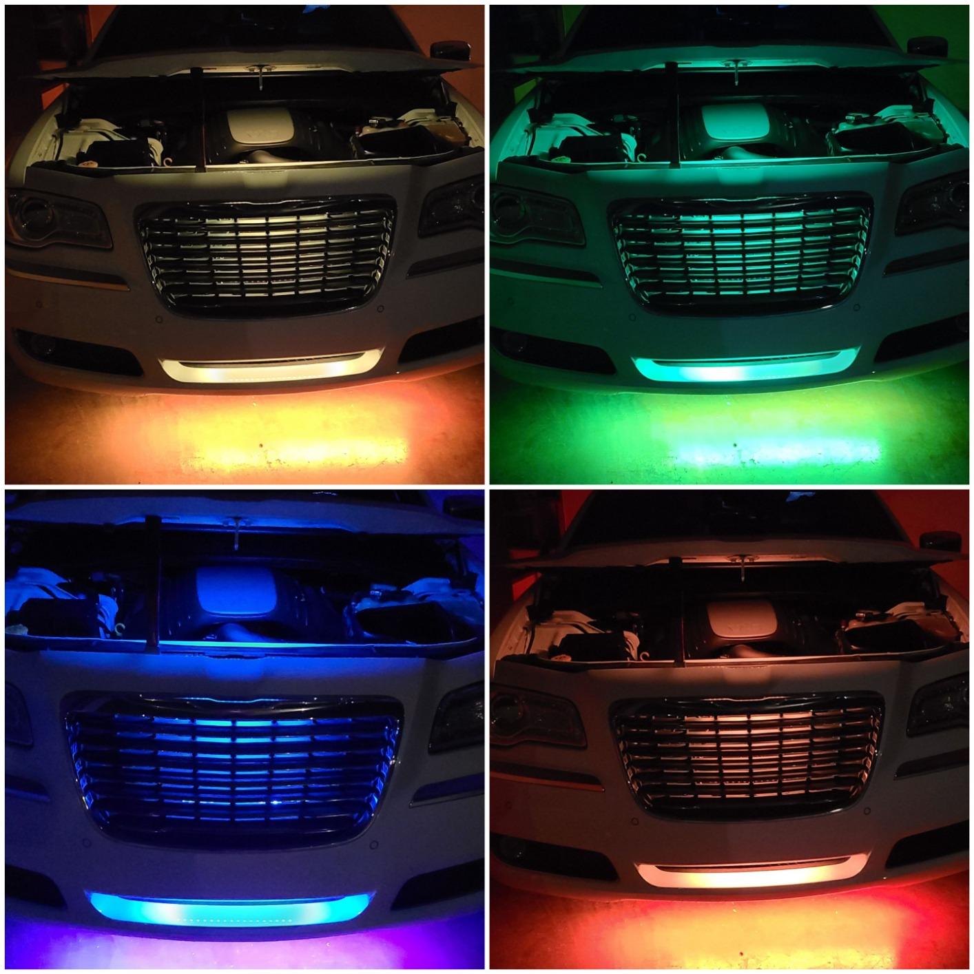 OPT7 Aura Pro Multicolor Interior Car Lights with App & Remote, 4PC LED Kit | Interior Ambient Glow, Music Sync Lighting, 12V Car Charger, RGB LED Light Strips, SUV Under Dash Decor customer photo 2