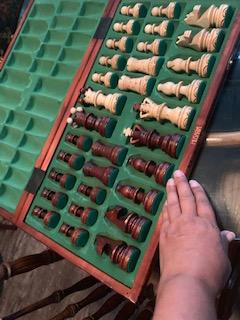 Husaria Ambassador Wooden Chess Set, 21.7 in customer photo 1