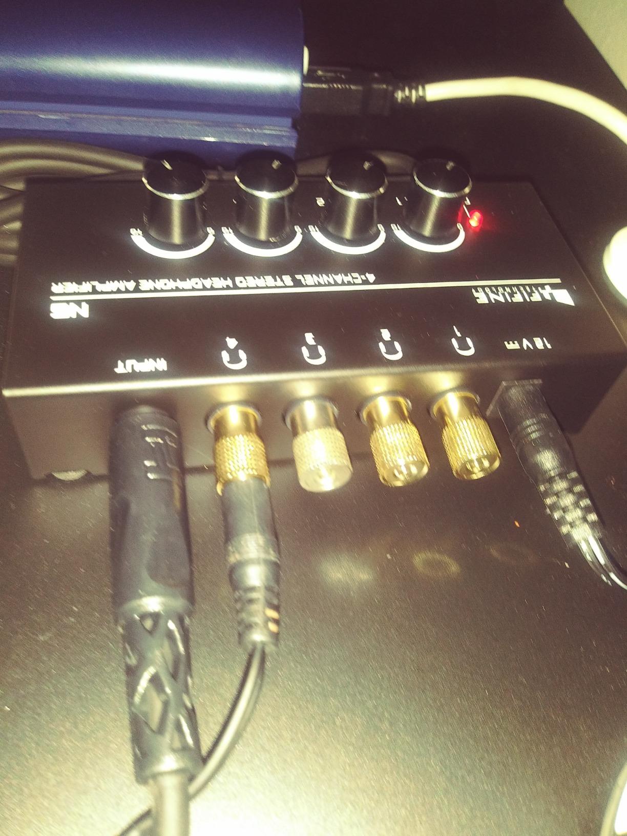 FIFINE N6 4 Channels Metal Stereo Headphone Amplifier for Audio Mixer customer photo 1