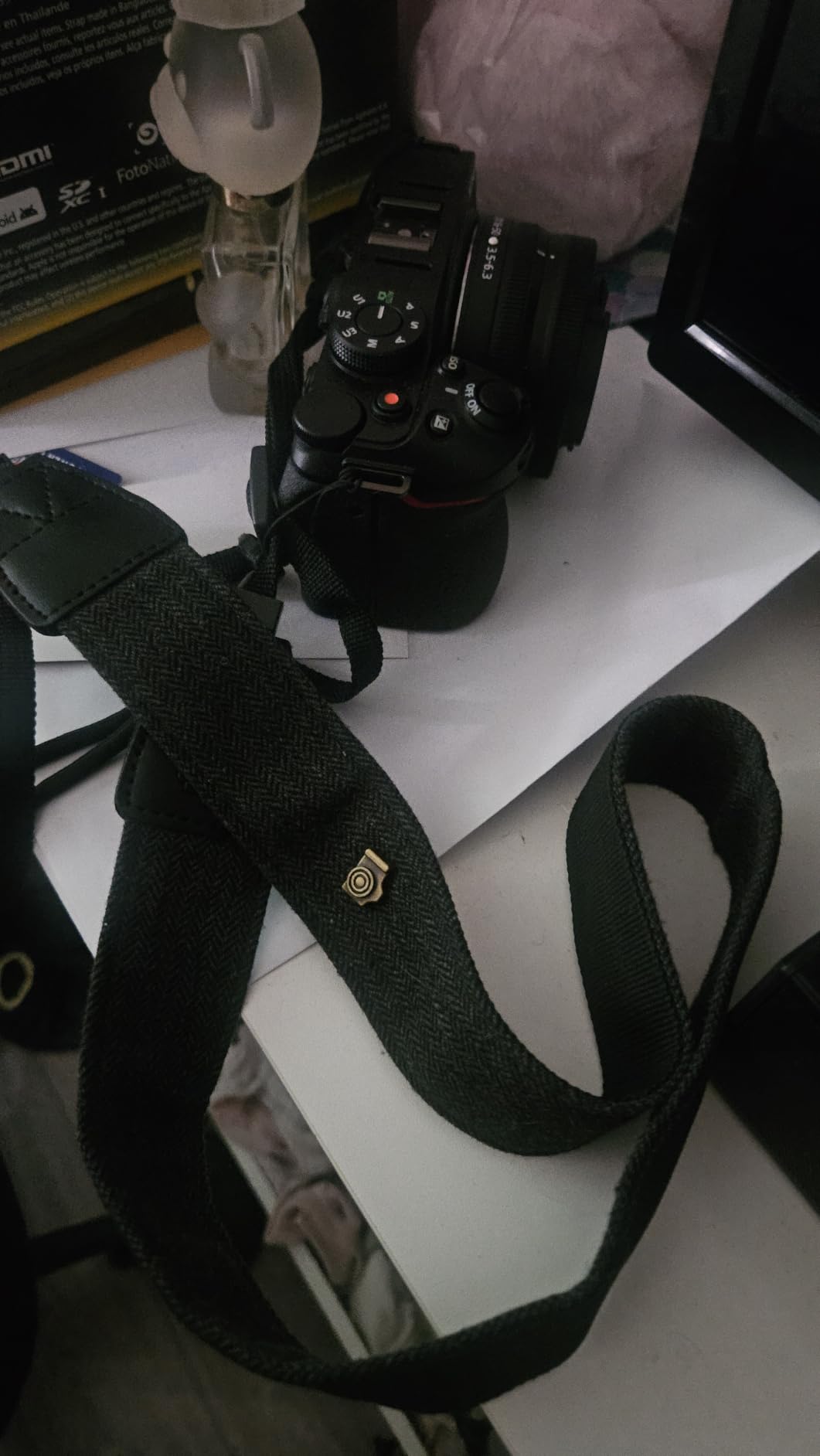 Camera Strap Canvas Black Shoulder Strap with Quick Release Buckles customer photo 2