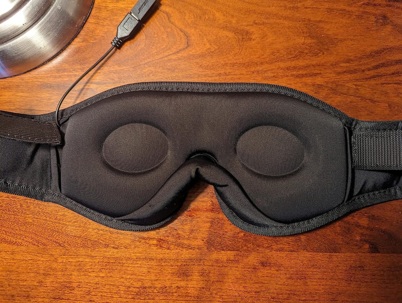 Sleep Headphones, Bluetooth 5.0 Wireless 3D Eye Mask, Lightimetunnel Washable Sleeping Headphones for Side Sleepers With Adjustable Ultra Thin Stereo Speakers Microphone Hands Free for Insomnia Travel customer photo 2