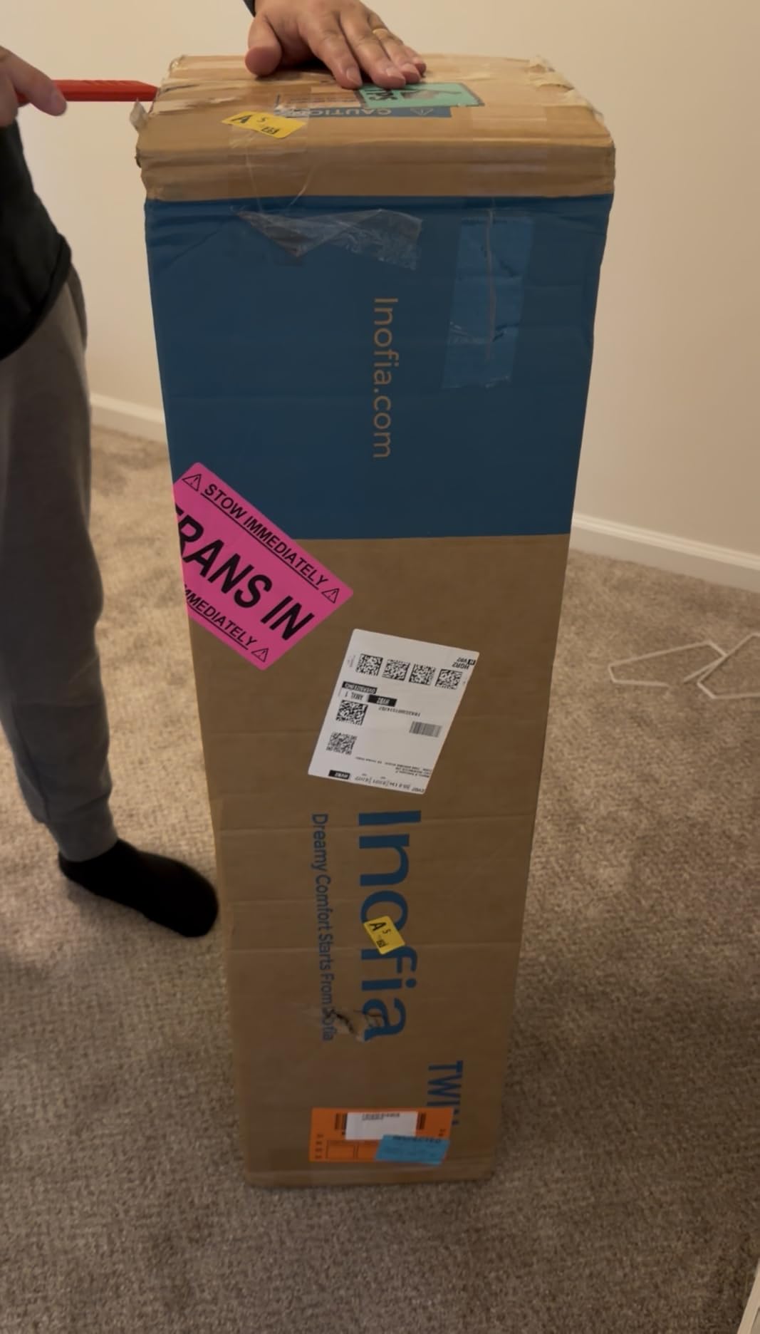 Inofia Queen Mattress,12 Inch Hybrid Innerspring Cool Bed with Pocket Coils customer photo 2