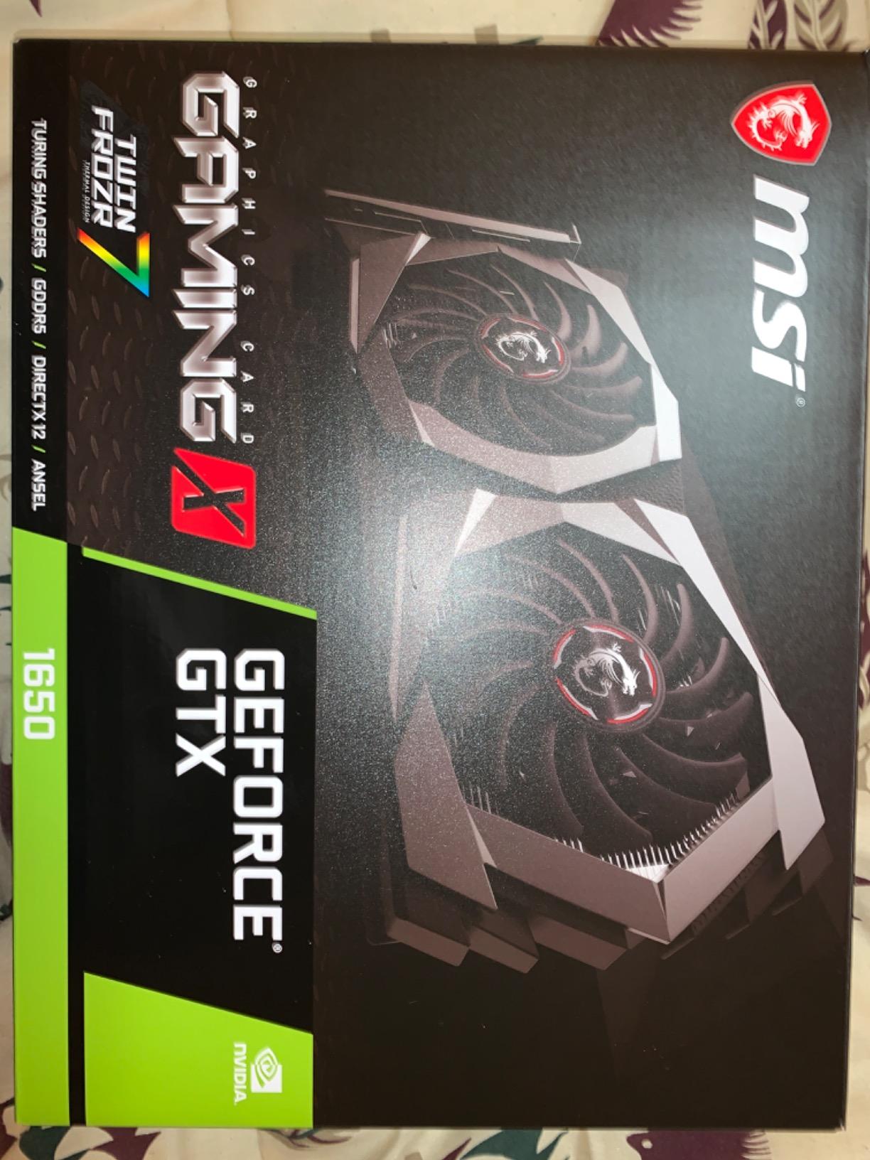 msi Gaming GeForce GTX 1650 128-Bit HDMI/DP 4GB GDRR5 HDCP Support DirectX 12 Dual Fan VR Ready OC Graphics Card (GTX 1650 Gaming X 4G) customer photo 2