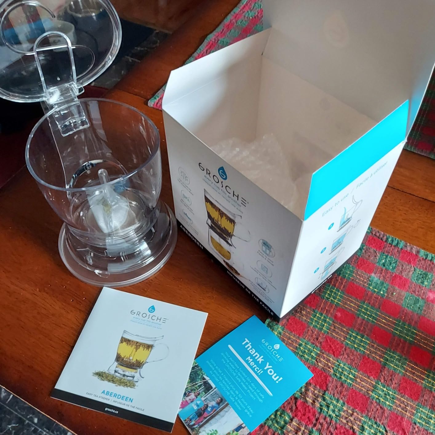 GROSCHE Aberdeen Smart Tea Maker BPA-Free Tea Infuser Black 17.7 oz (525ml) customer photo 1