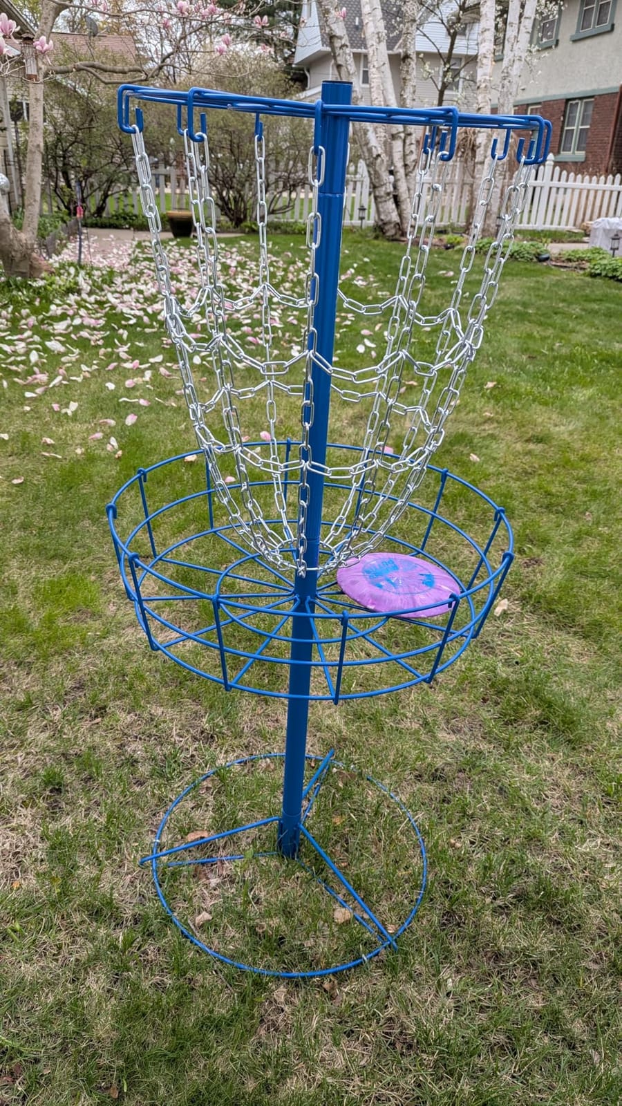 Yaheetech 12-Chain Portable Outdoor Steel Disc Golf Basket Practice Target customer photo 2