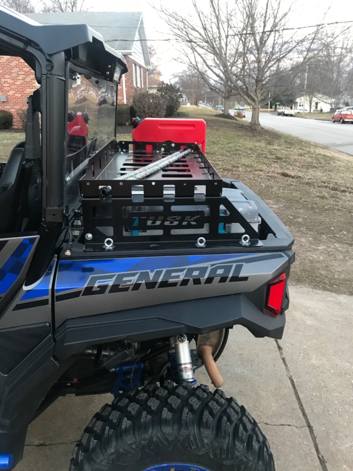 Tusk Cargo Rack Regular Black Powder Coated Compatible with Polaris General 1000 2016-2026/General 4 1000 2017-2022/General XP/XP4 2020-2026 customer photo 2