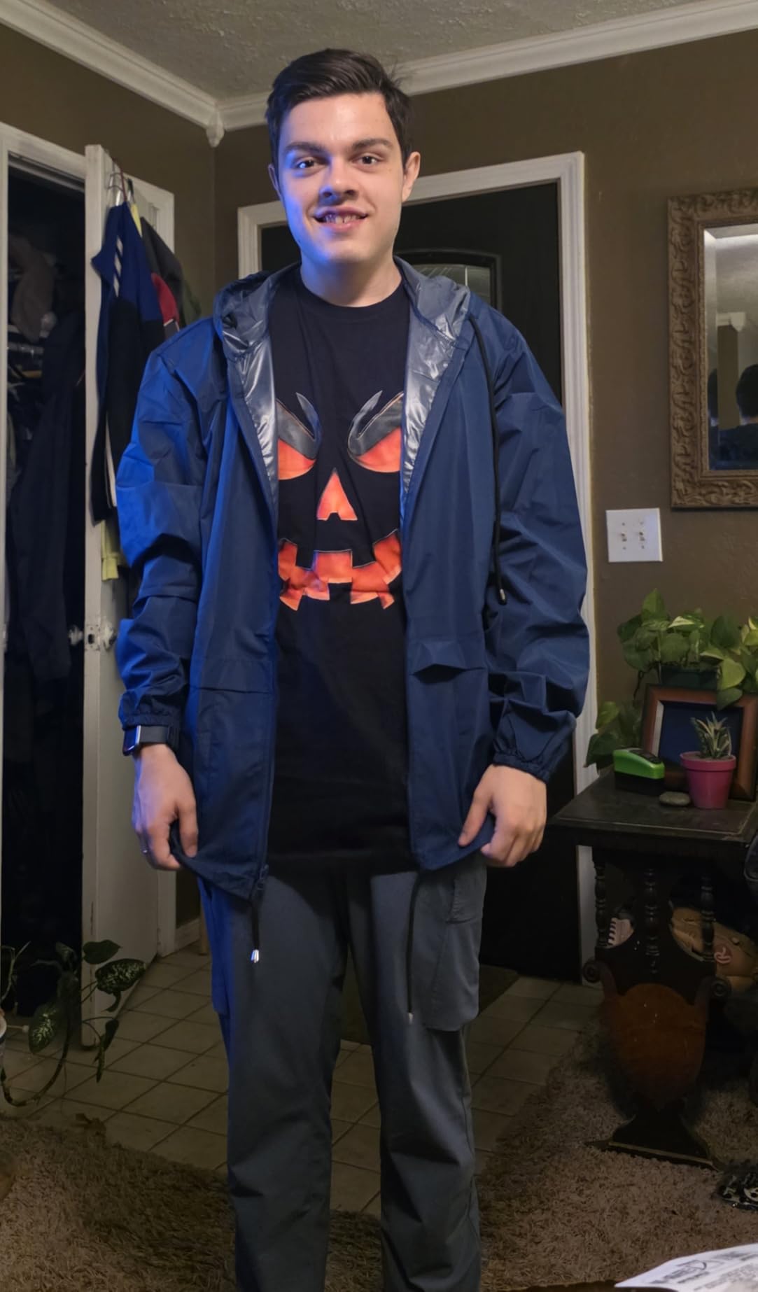 COOFANDY Mens Packable Rain Jacket Lightweight Waterproof Raincoat with Hood Outdoor Rain Gear Travel Hiking Cycling customer photo 2