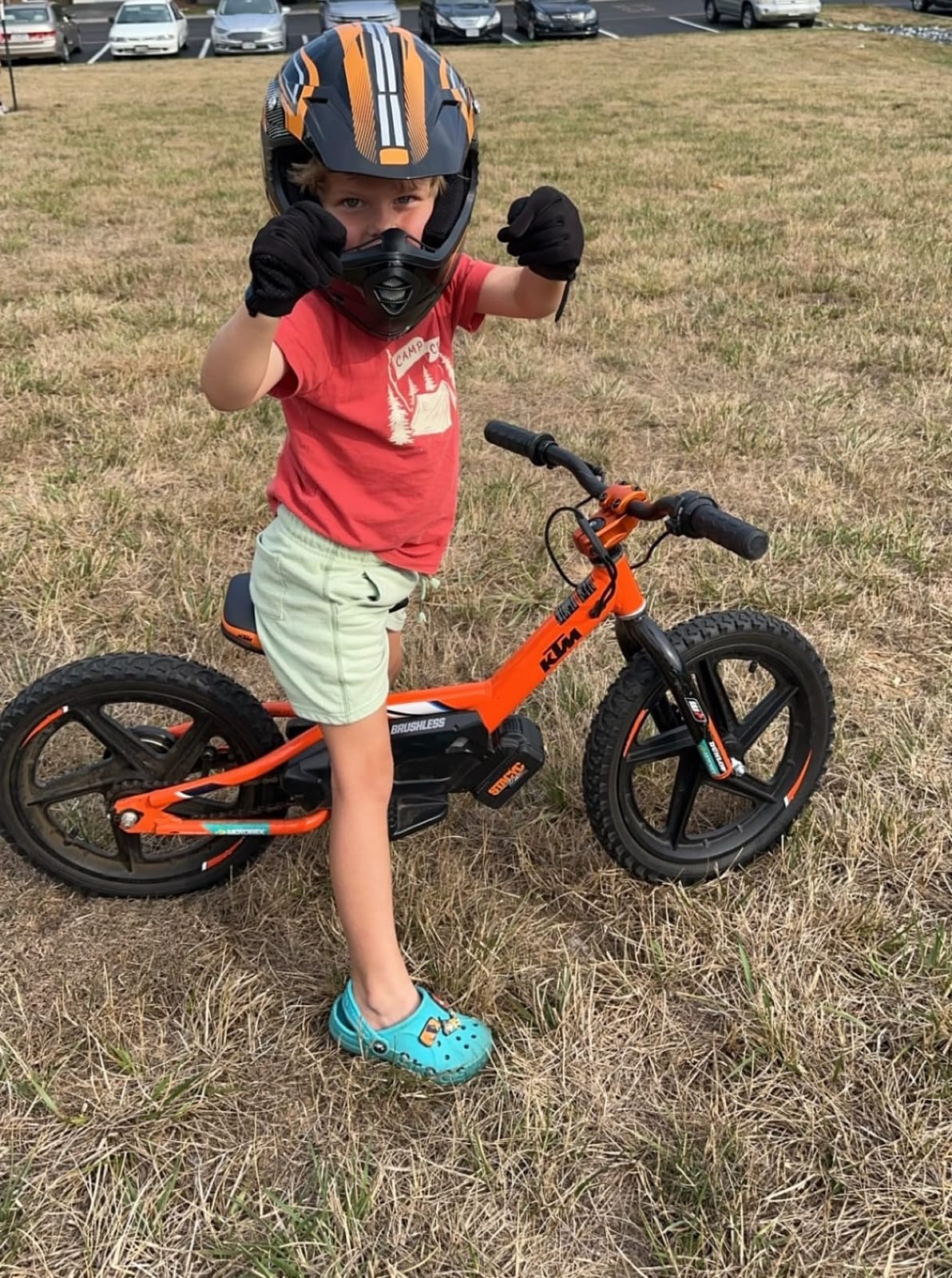 ILM Youth Kids DOT Full-Face Dirt Bike Helmet ATV Motocross Set B07 | Includes Goggles Sports Gloves Storage Bag, Multiple Vents and Washable Liner, ATV UTV BMX MX Off-Road Racing customer photo 1