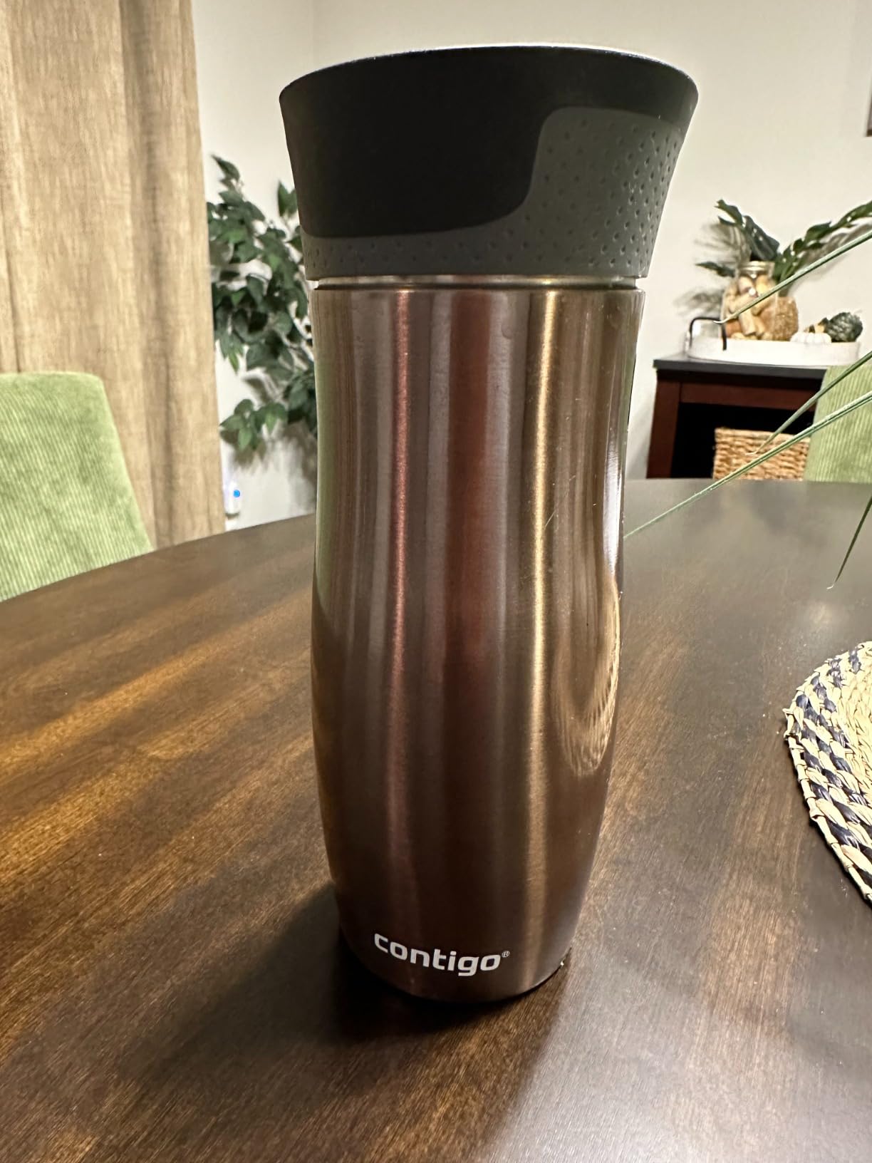 Contigo West Loop Autoseal Travel Mug, Stainless Steel Thermal Mug, Vacuum Flask, Leakproof Tumbler, Coffee Mug with BPA-Free Easy-Clean Lid customer photo 2