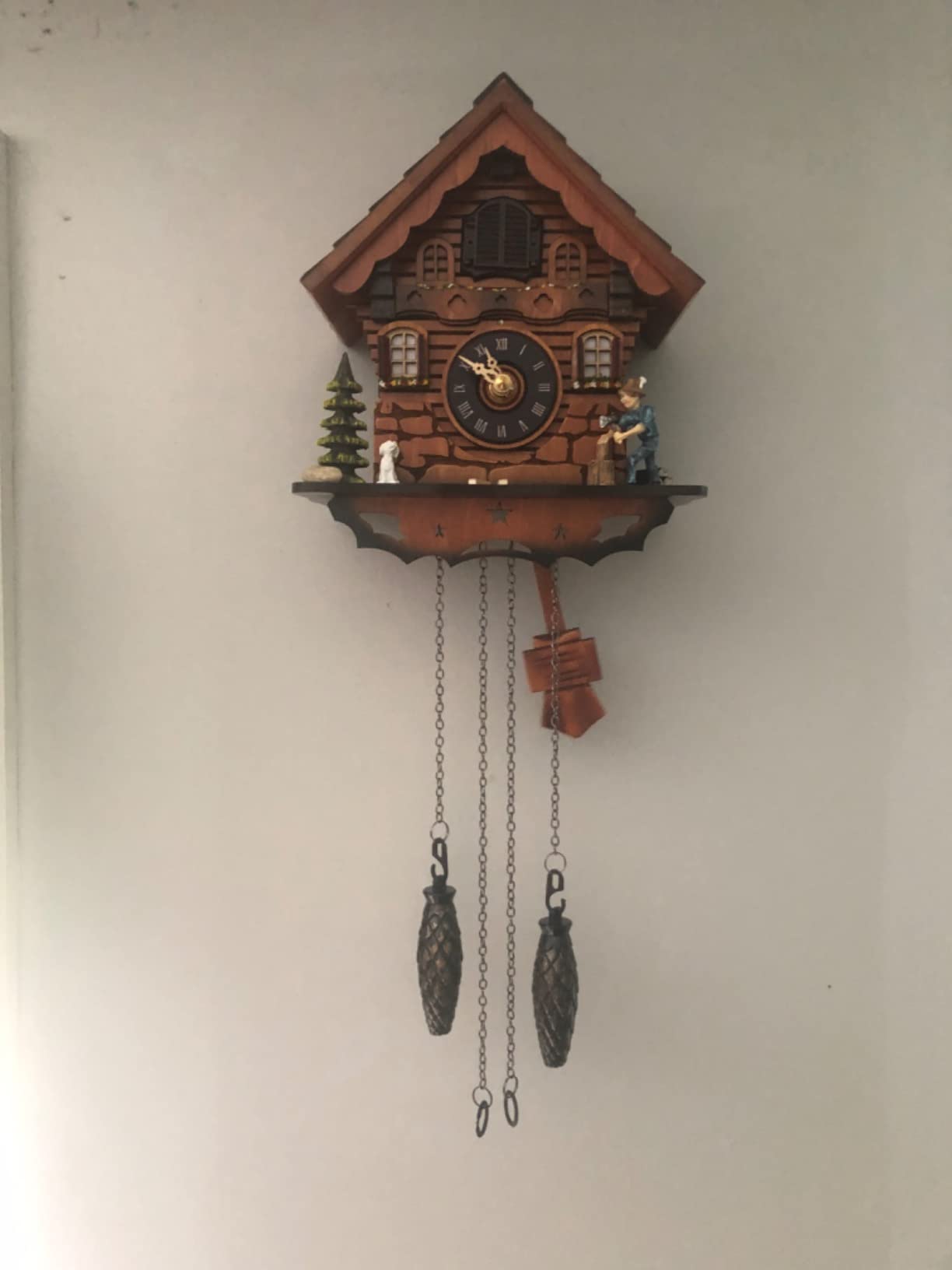 Kintrot Cuckoo Clock Traditional Black Forest Wooden Wall Clock customer photo 2