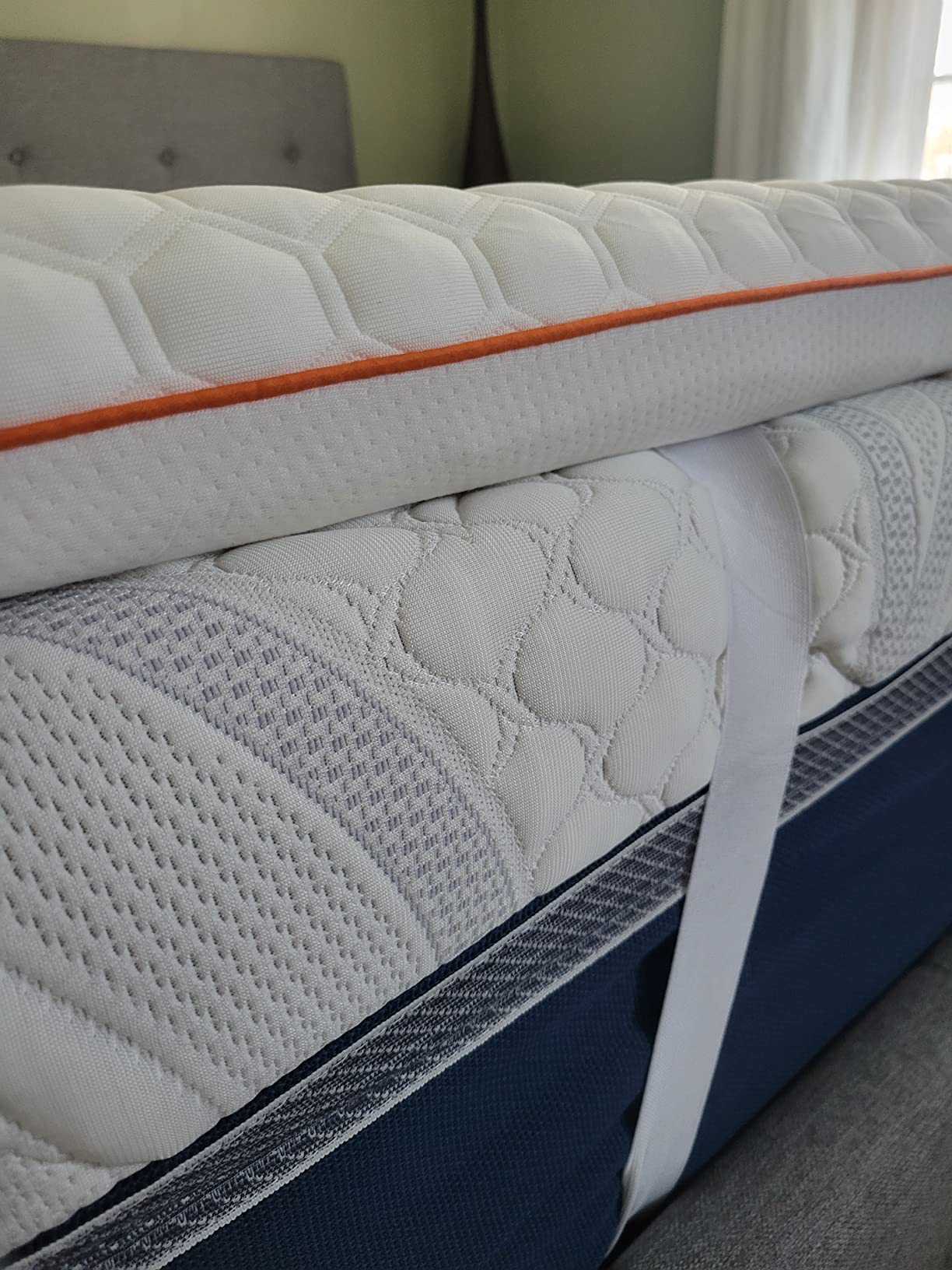 Dormeo Premium Queen Breathable Mattress Topper - Octaspring | 3-Zone Octaspring Springs, Relieves Pressure Points For Back Support, Anti-Slip Bottom, Topper Only, Mattress Not Included customer photo 1