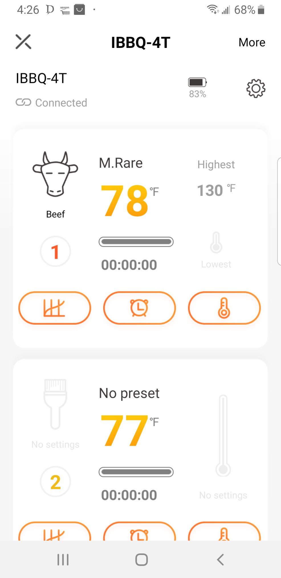 INKBIRD WiFi Meat Thermometer IBBQ-4T, Wireless BBQ Thermometer for Smoker customer photo 1