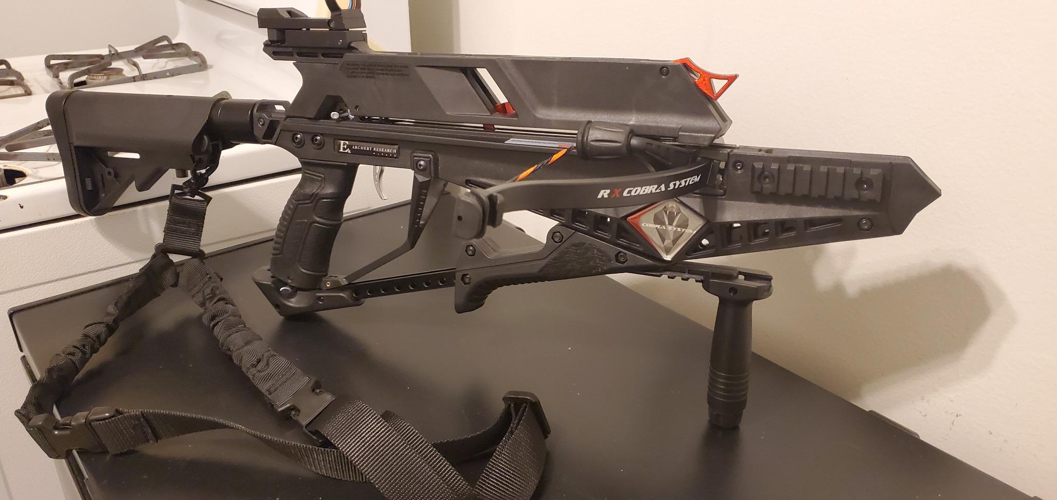 EK Archery Repeating Adder Crossbow 130 lb Cross Bow with 5 Shot auto-loading Magazine Includes 15 Carbon Arrows Bolts. Urban Preppers, Bushcraft, Home Defense, Target Shooters, Small Game Bow Hunting customer photo 2