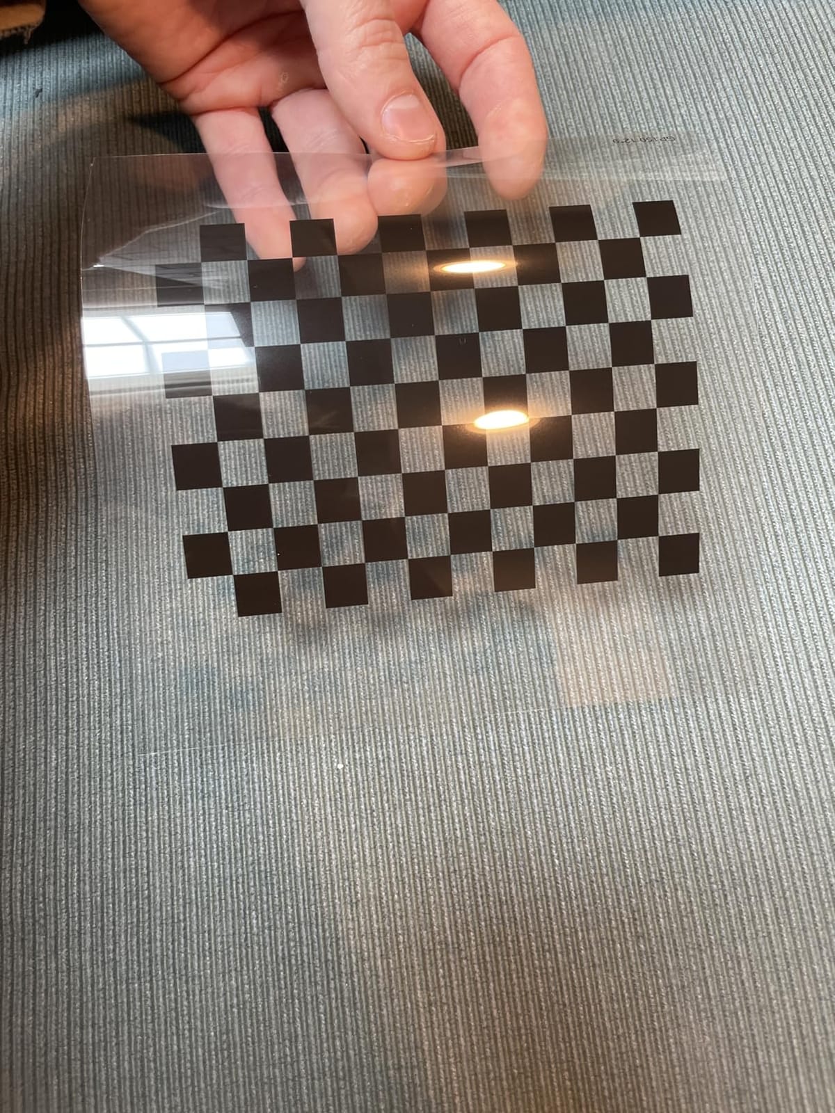 Lens Calibrater Focus Calibration Chart Film Calibrating PET Chess Board Pattern 12×9 (150×150) customer photo 1
