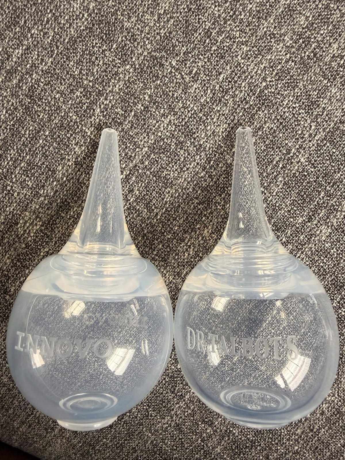 Innovo FSA/HSA Eligible Hospital Grade Silicone Twister Bulb Baby Ear Syringe and Nasal Aspirator, Sucks Snot and Mucus, Cleanable and Reusable, Clear customer photo 1