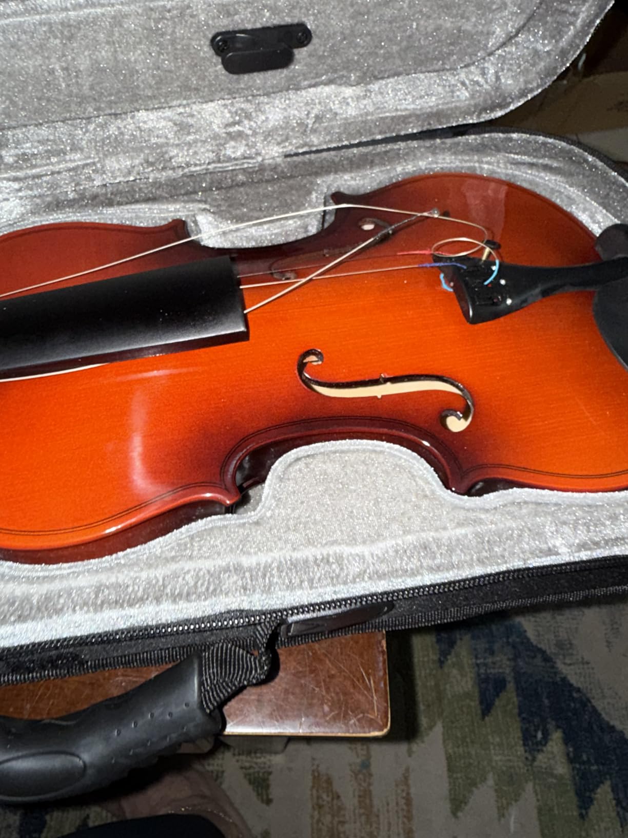Eastar 3/4 Violin for Beginners, Violins Kit for Student, Fiddle with Hard Case, Rosin, Shoulder Rest, Bow, and Extra Strings (Imprinted Finger Guide on Fingerboard) customer photo 2