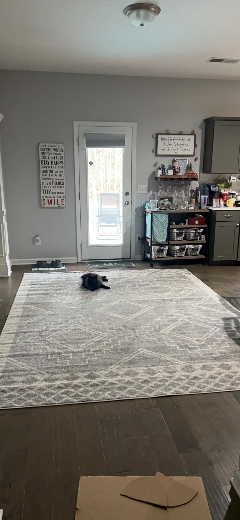 JONATHAN Y Amir Moroccan Beni Souk Cream/Black Indoor Area Rug, 8x10, Bohemian, Scandinavian, Easy-Cleaning for Living Room, Bedroom, Kitchen, Pet Friendly, Non-Shedding (MOH200A-8) customer photo 2