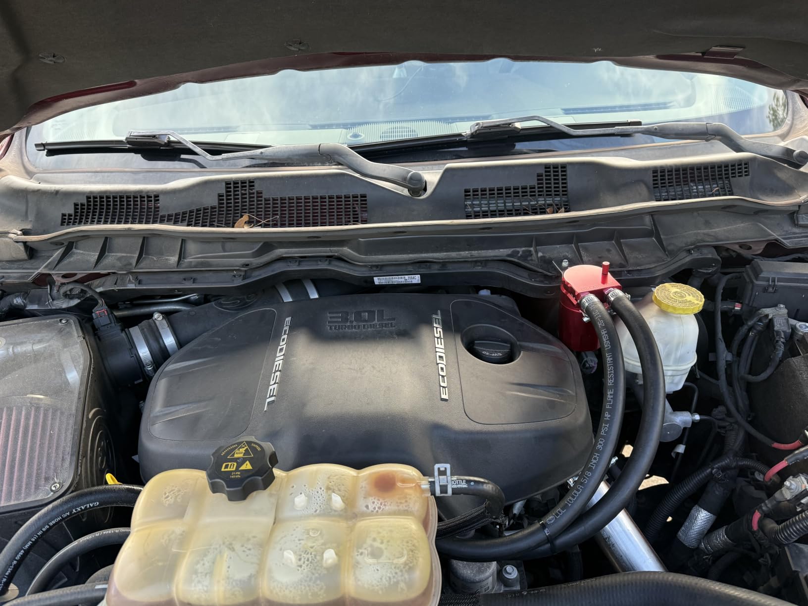 EVIL ENERGY Oil Catch Can, Universal Baffled Catch Can Kit with NBR Fuel Hose, 300ml Aluminum Air Oil Separator Tank for PCV System customer photo 2