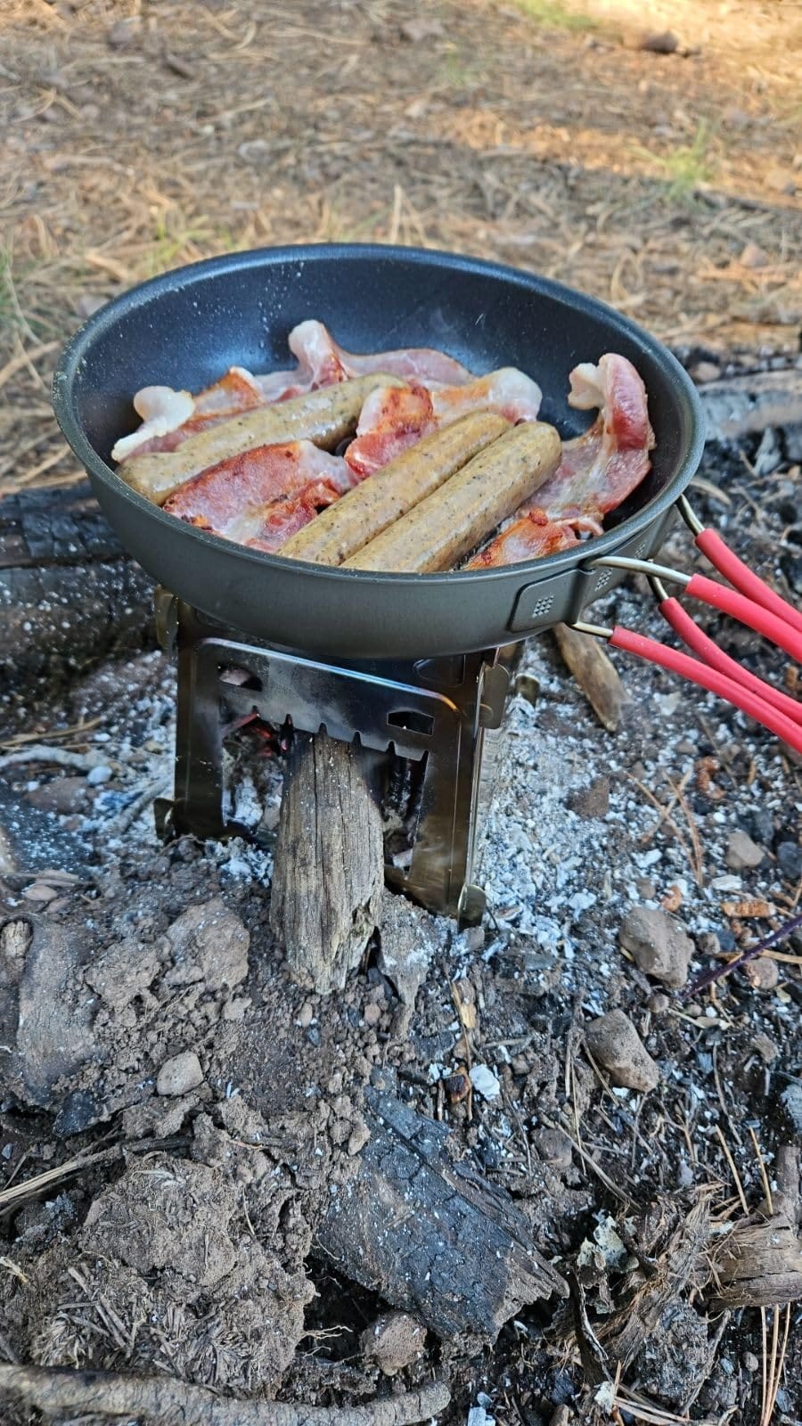 ALOCS Camping Cookware Set Camping Gear Compact Camping Pots and Pans Set | Durable Hard Alumina Camping Cooking Set for Outdoor Backpacking Camping Hiking Picnic, Included Mesh Carry Bag customer photo 1