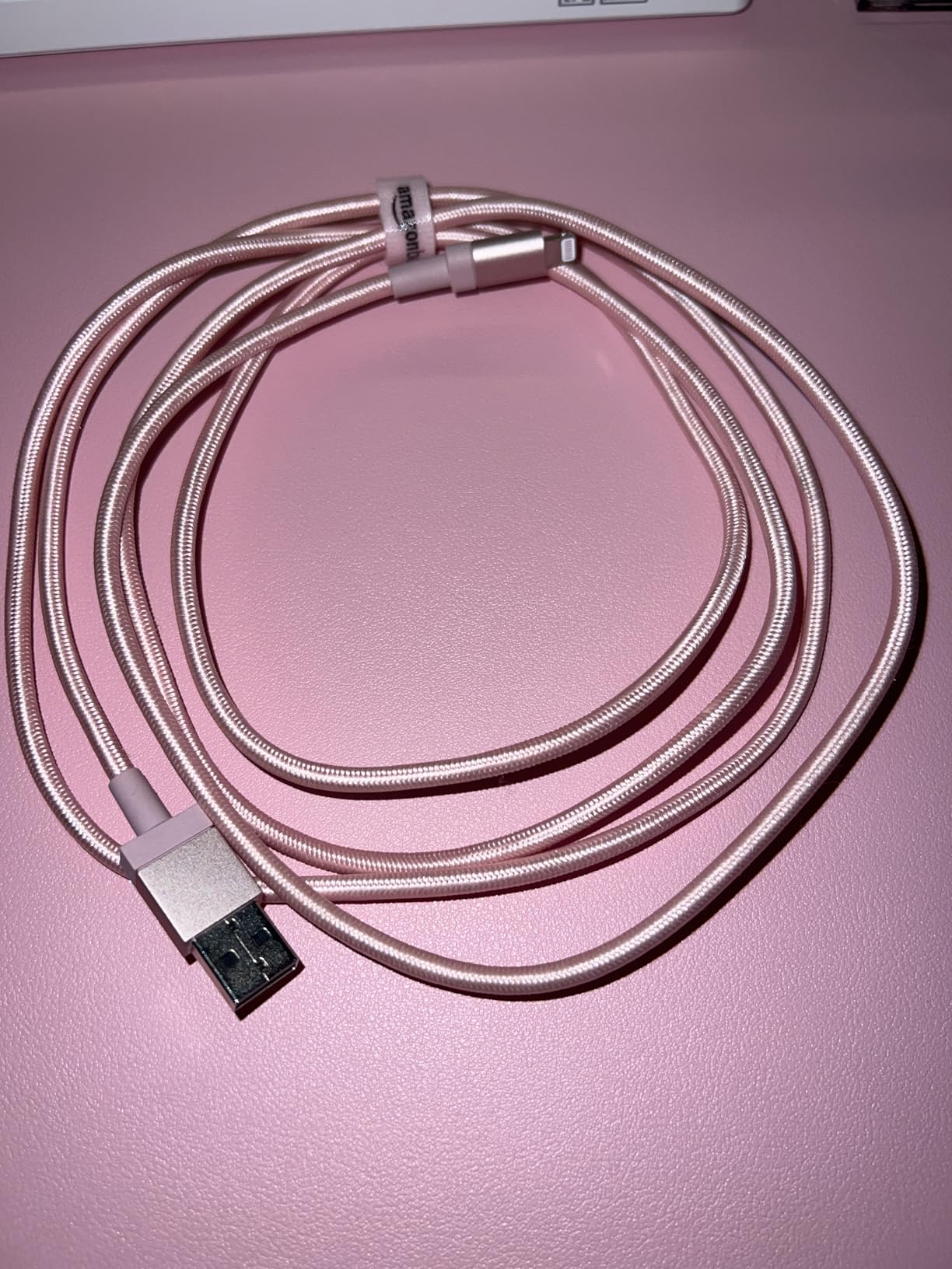 USB-A to Lightning Cable, Apple MFi Certified, Nylon Braided Cord, Fast Charger for iPhone 14 13 12 11 X Xs Pro, Pro Max, Plus, iPad, 6 Foot, Dark Gray customer photo 2