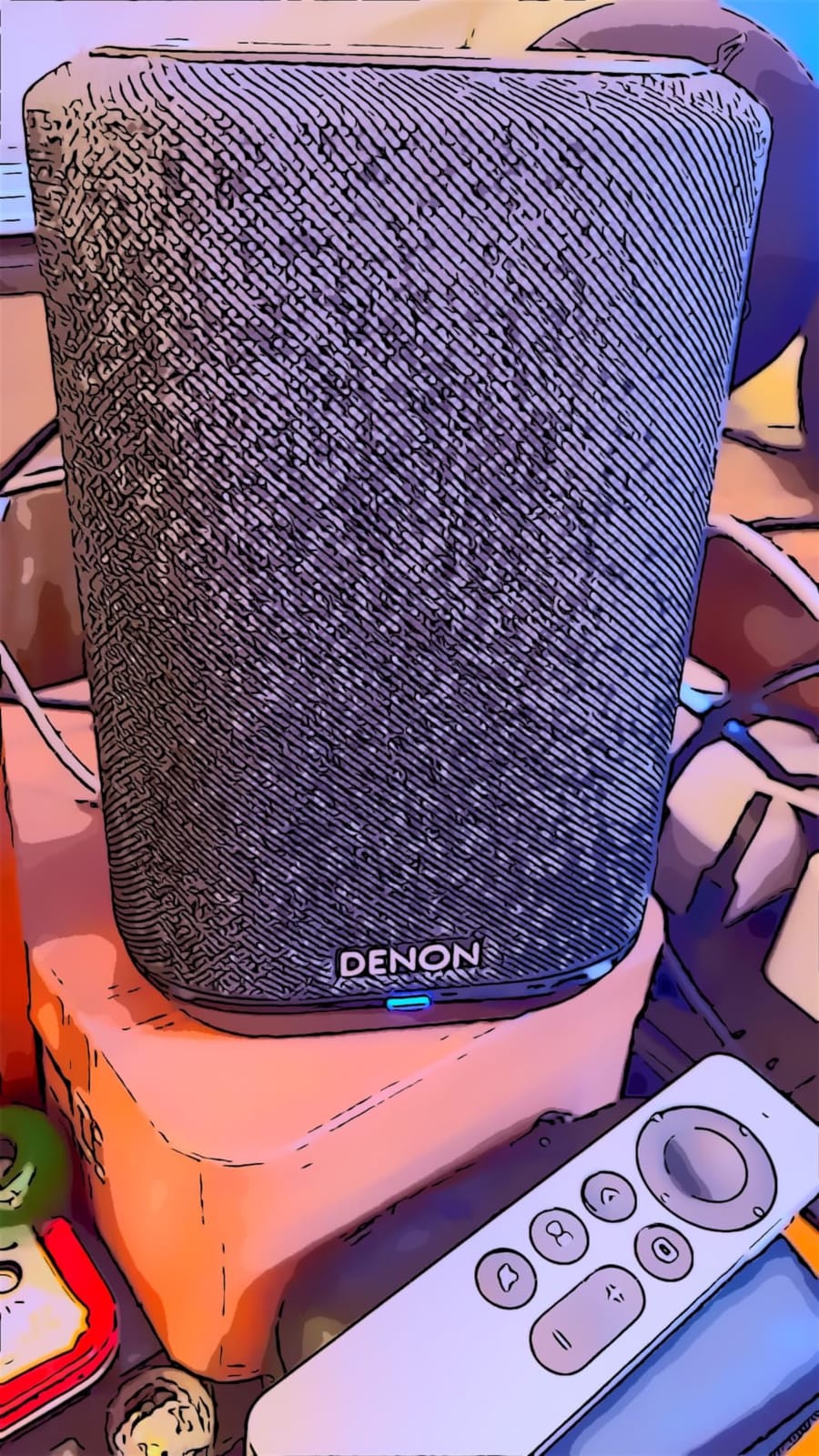 Denon Home 150 Wireless Smart Speaker – Compact Design, Wi-Fi & Bluetooth, HEOS Built-in, Alexa Built-in, Siri & AirPlay 2, Spotify Connect, Multi-Room Support, White customer photo 1