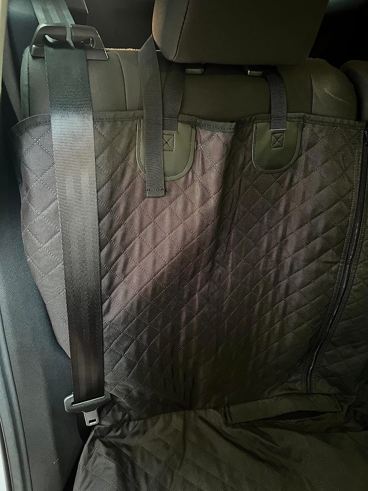 Honest Dog Car Seat Covers, Dog seat Cover with Side Flap for Cars, Trucks, and Suv's - Waterproof & Nonslip Pet Seat Cover for Backseat customer photo 2