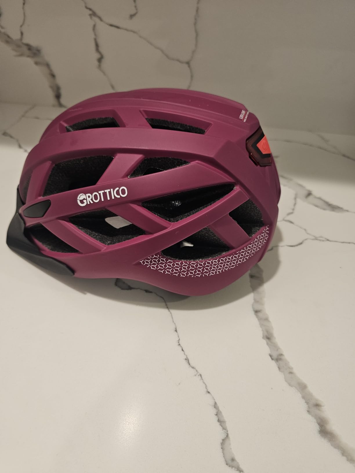 Adult-Men-Women Bike Helmet with Light - Mountain Road Bicycle Helmet with Replacement Pads & Detachable Visor customer photo 2