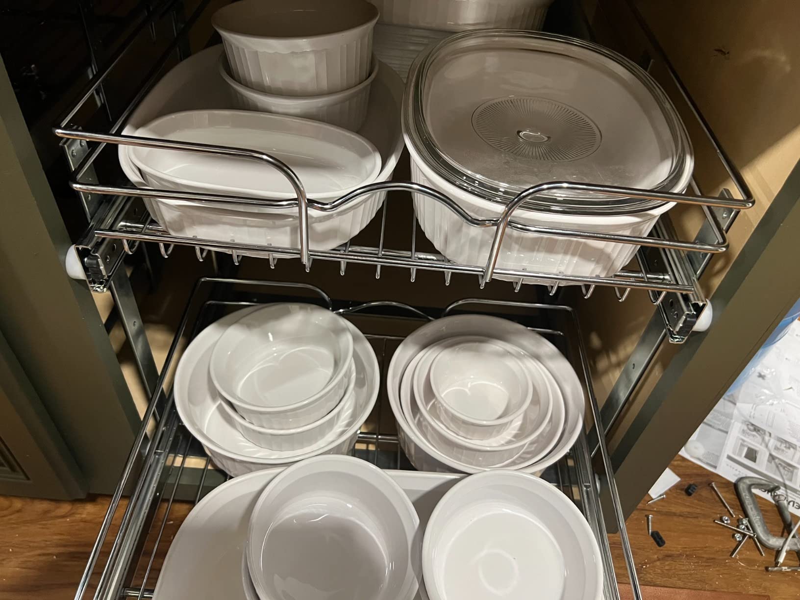Pullout Organizer for Cabinets, Min Opening Width of 18