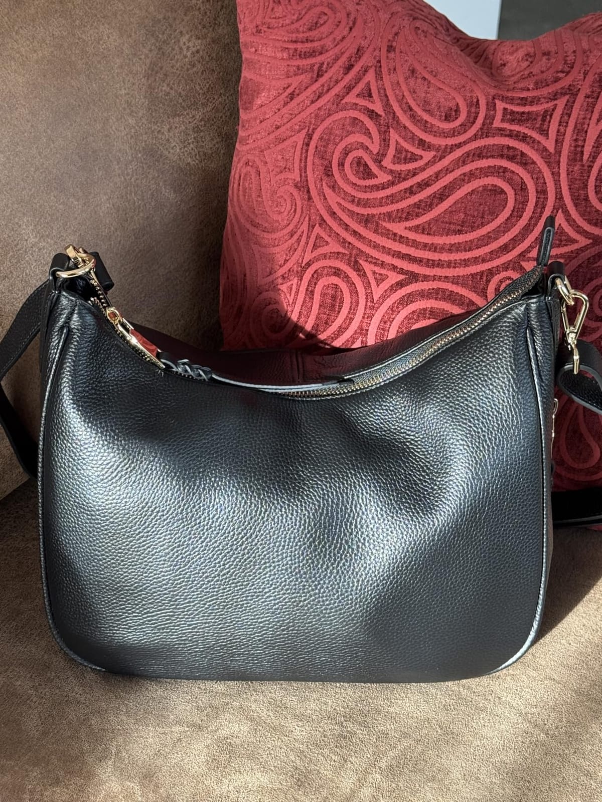 Meliae Camera Bag for Women, DSLR Mirrorless Camera Purse, Leather Shoulder Crossbody Hobo Travel Tote customer photo 2