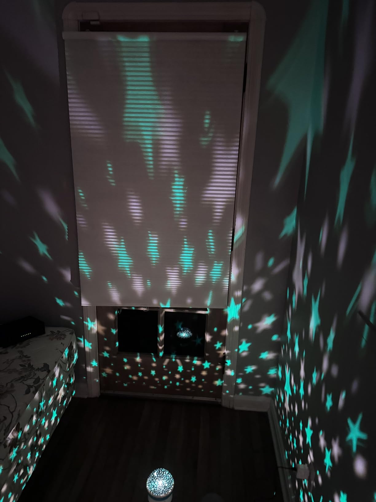 RICTLY Night Light for Kids, Kids Night Light Nebula 360 Degree Rotation - 4 LED Bulbs 12 Light Color Star Projector Changing with USB Cable, Romantic Gifts for Men Women Children customer photo 2
