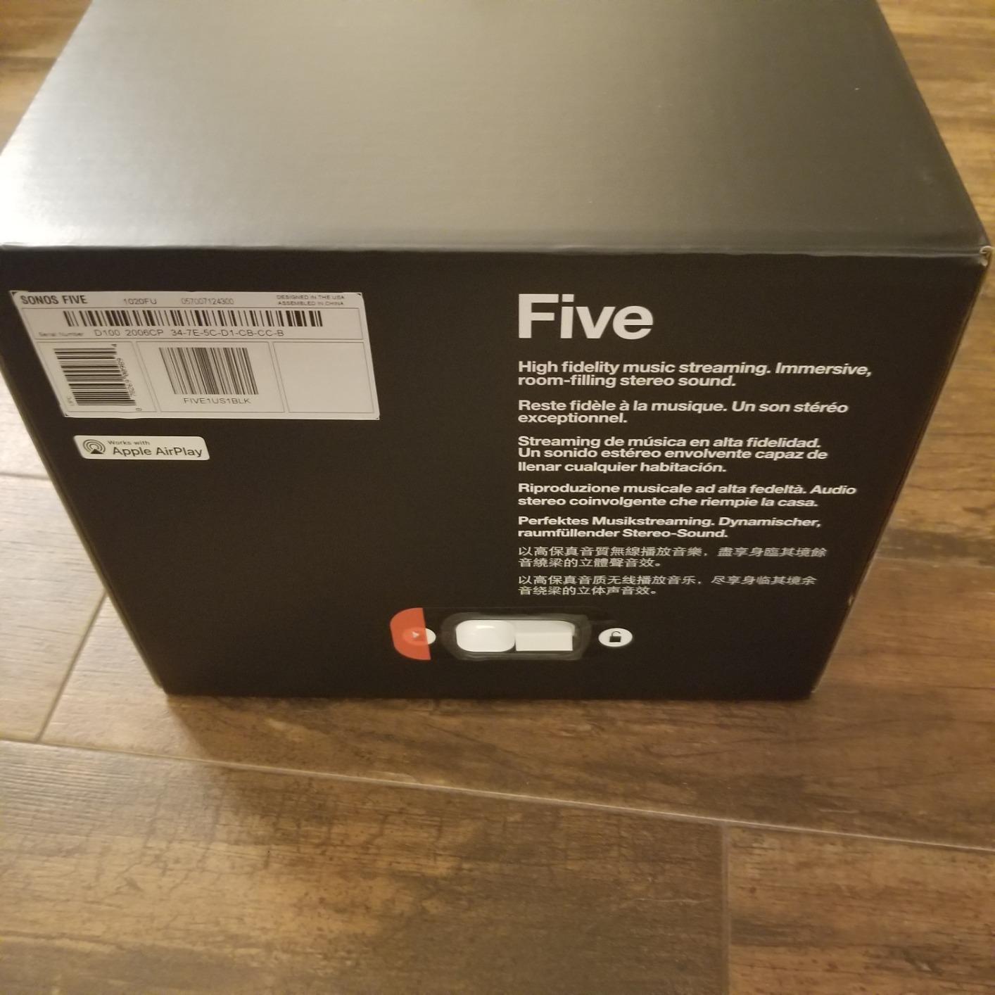 Sonos Five - Black - Wireless HiFi Speaker customer photo 2