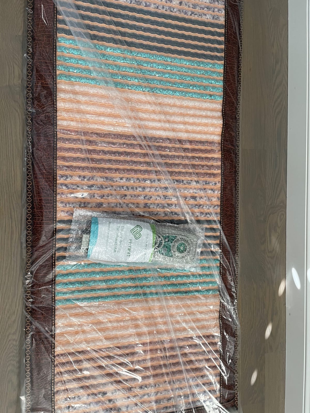 PHYMAT 5-Gemstone Far Infrared Heating Mat, Hot Stone Relaxation, 67x27in customer photo 1
